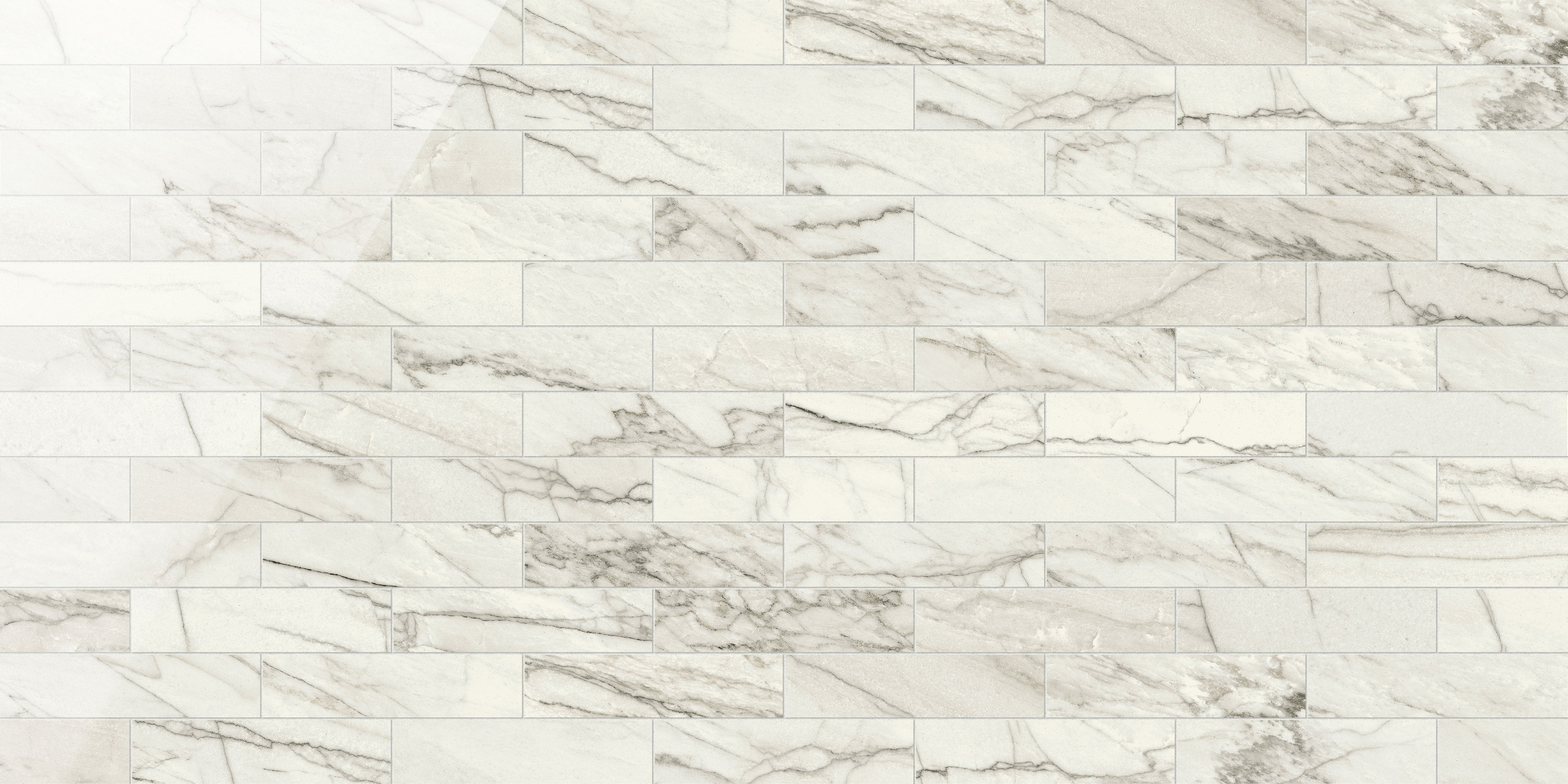 JEM 3x12 Polished Porcelain Tile in Forte White