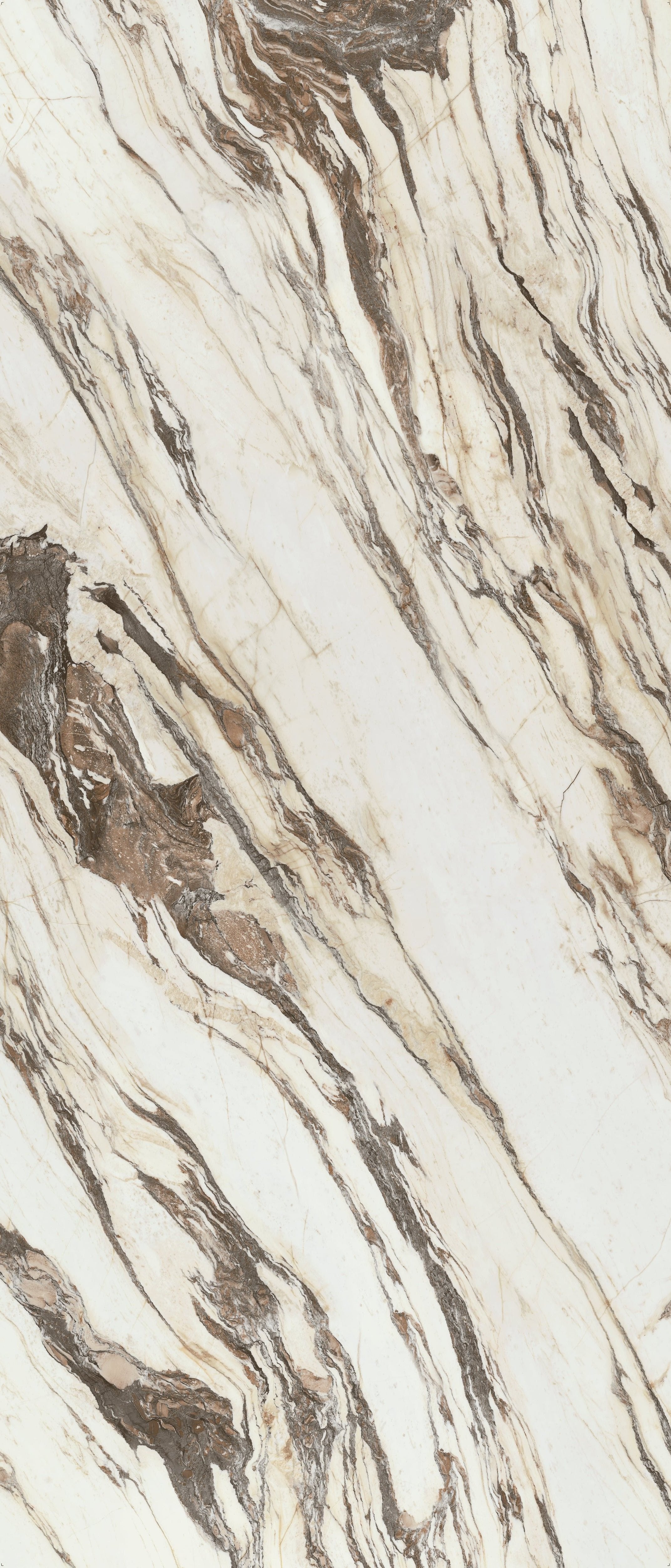 JEM 48x110 Polished Porcelain Tile in Symphony Red Bookmatch B