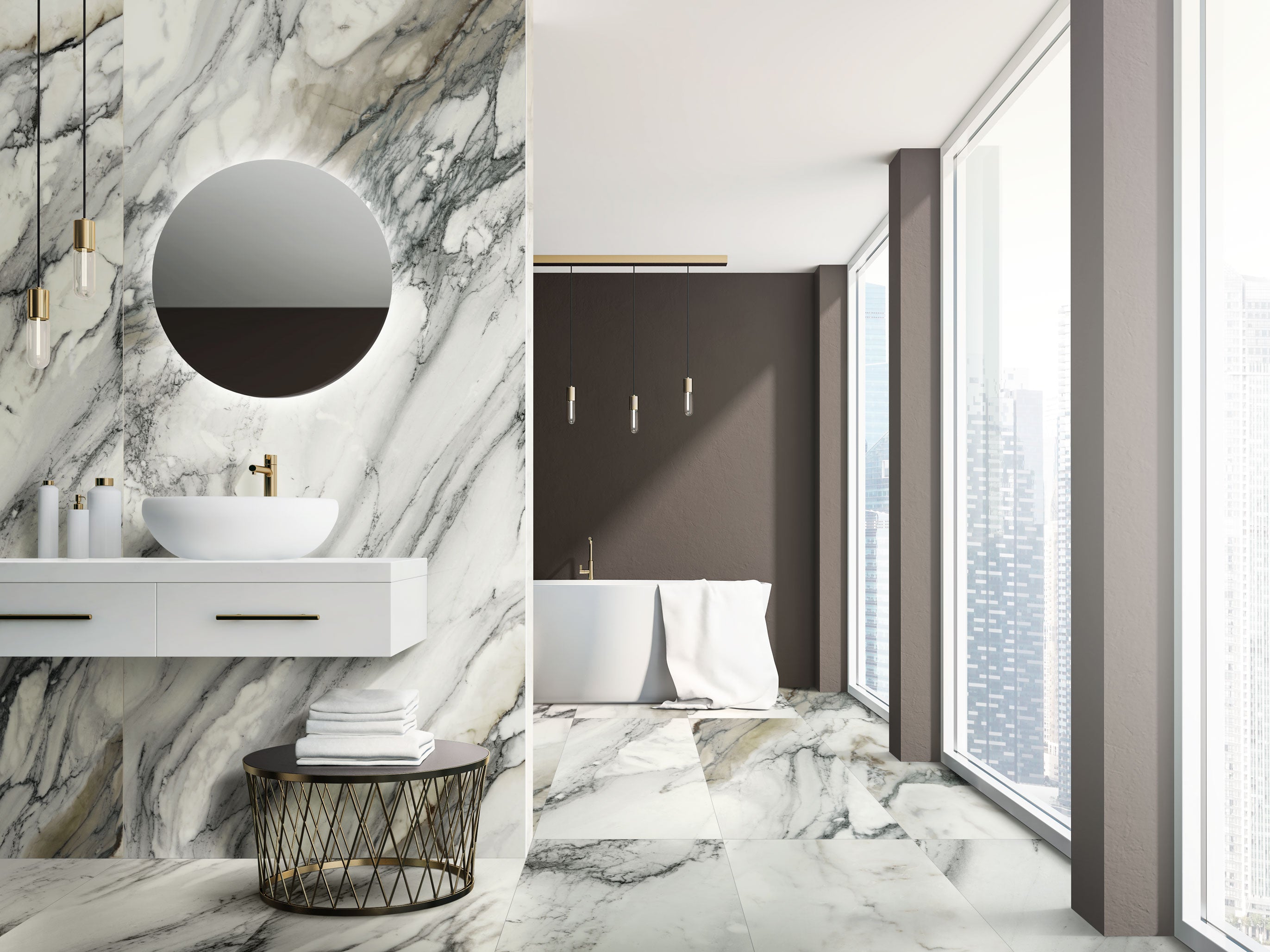 JEM 48x110 Matte Porcelain Tile in Crescendo Blue