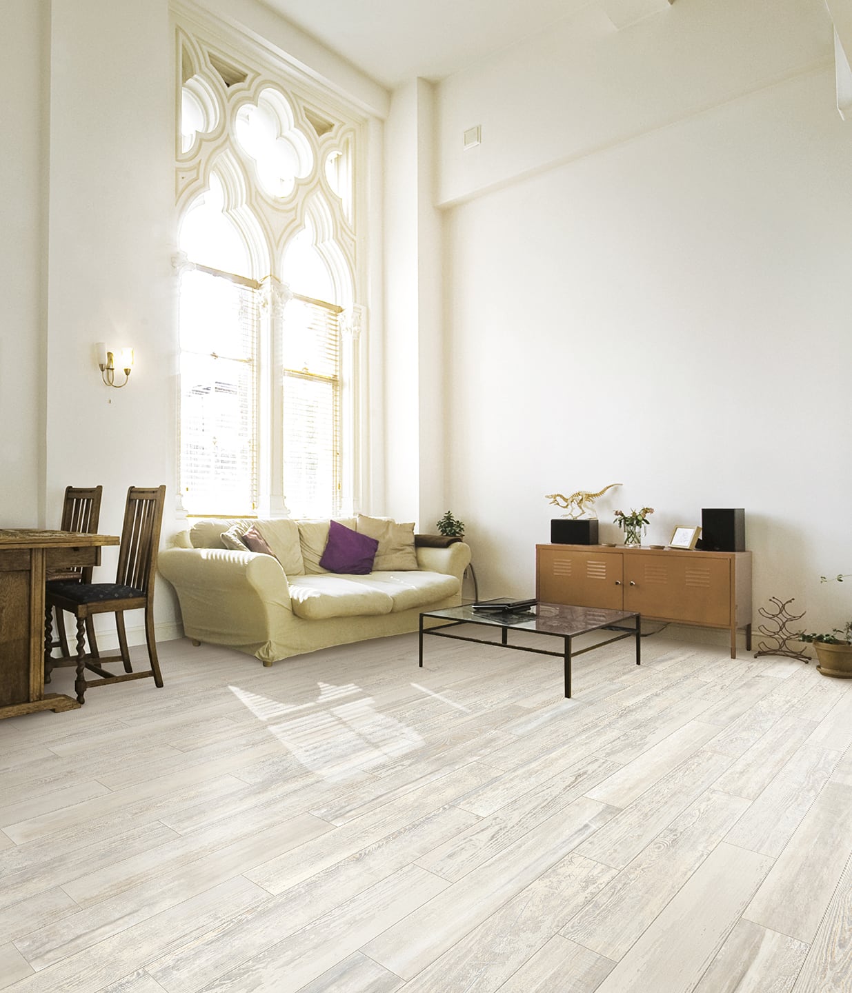 Loft 6x36 Matte Porcelain Tile in Ivory