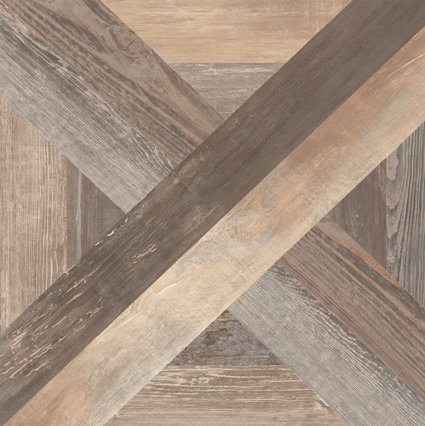 Loft 24x24 Matte Porcelain Tile in Multicolor Basketweave