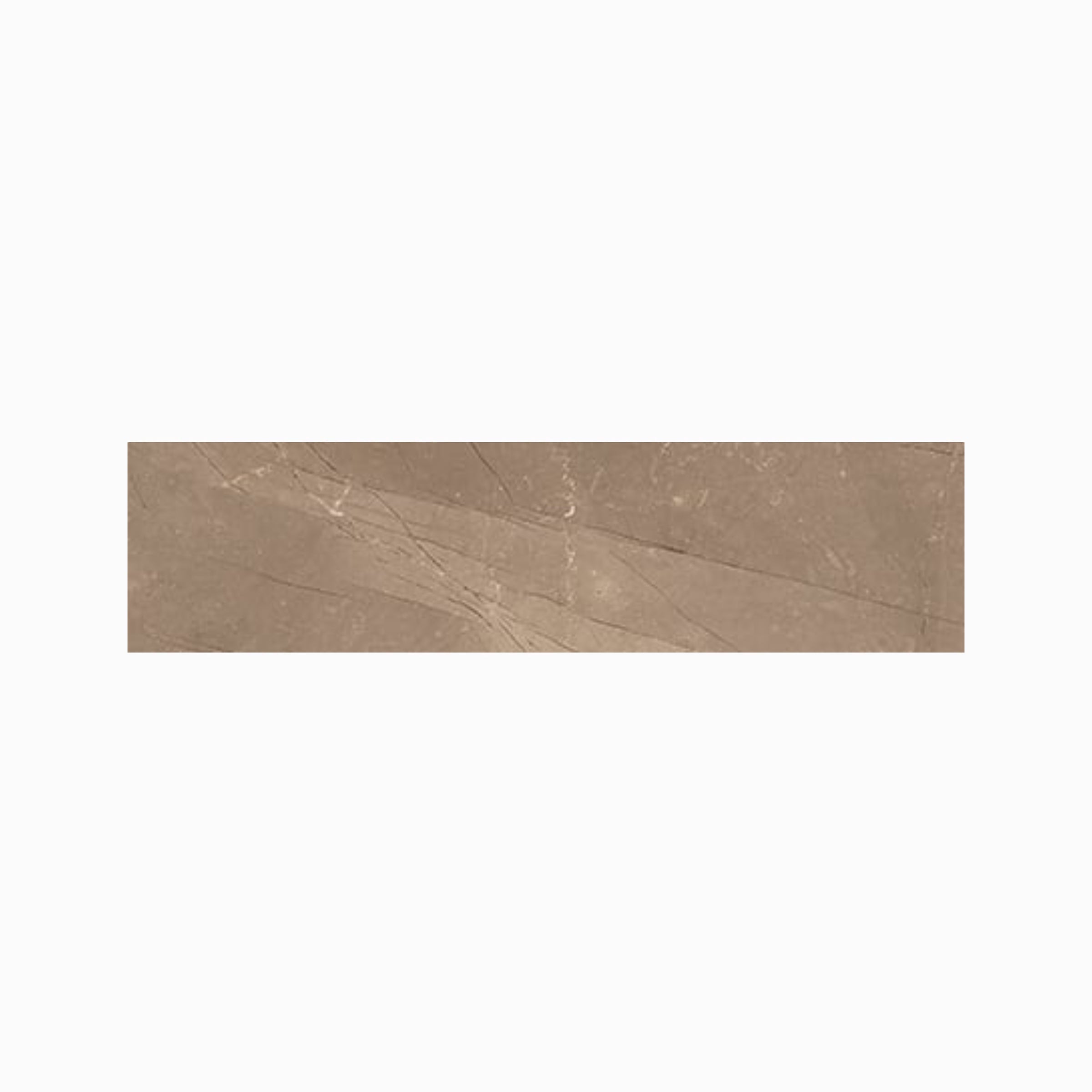 Luxury 3x12 Polished Porcelain Bullnose Tile in Amani Bronze