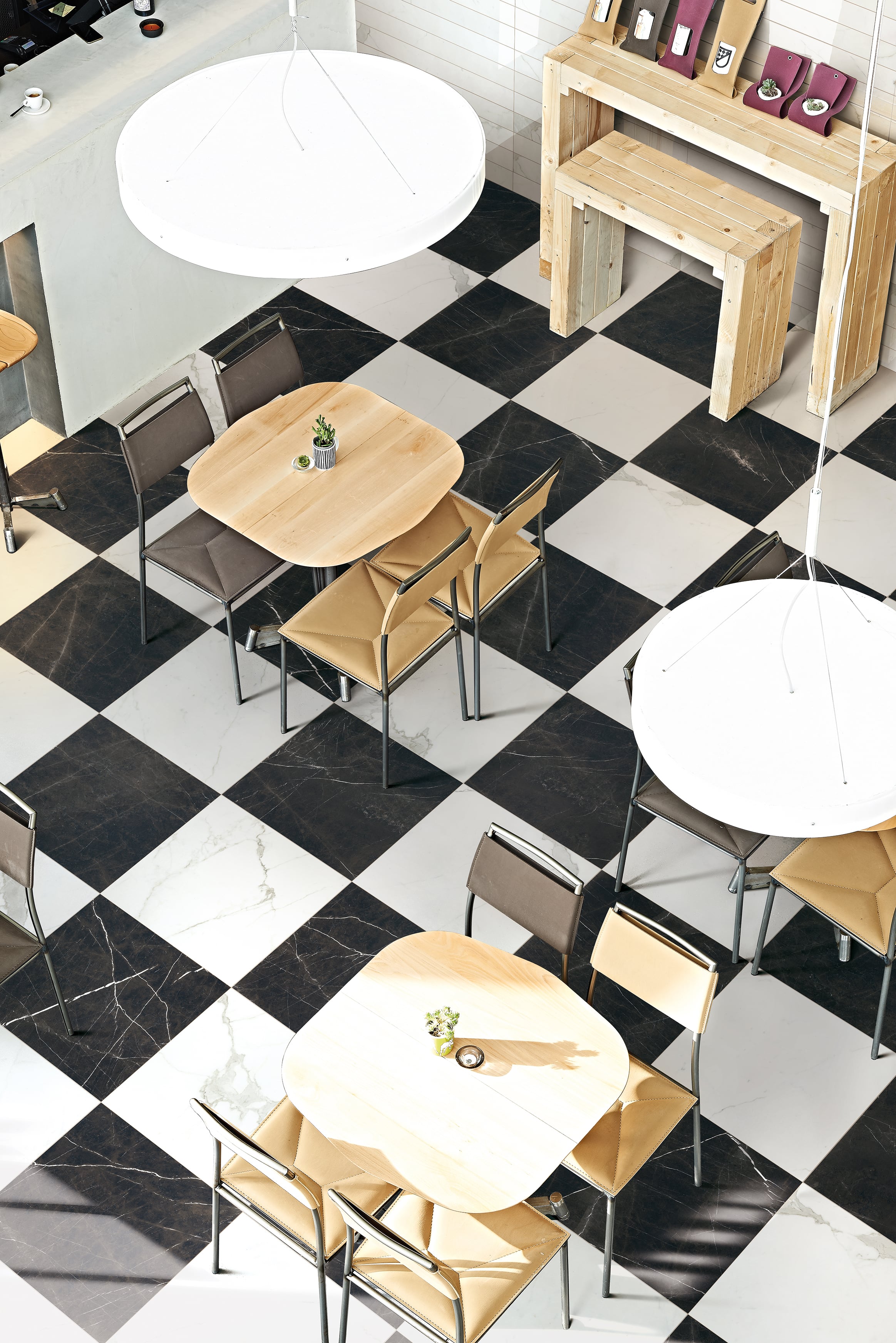 Luxury 24x24 Matte Porcelain Tile in Calacatta