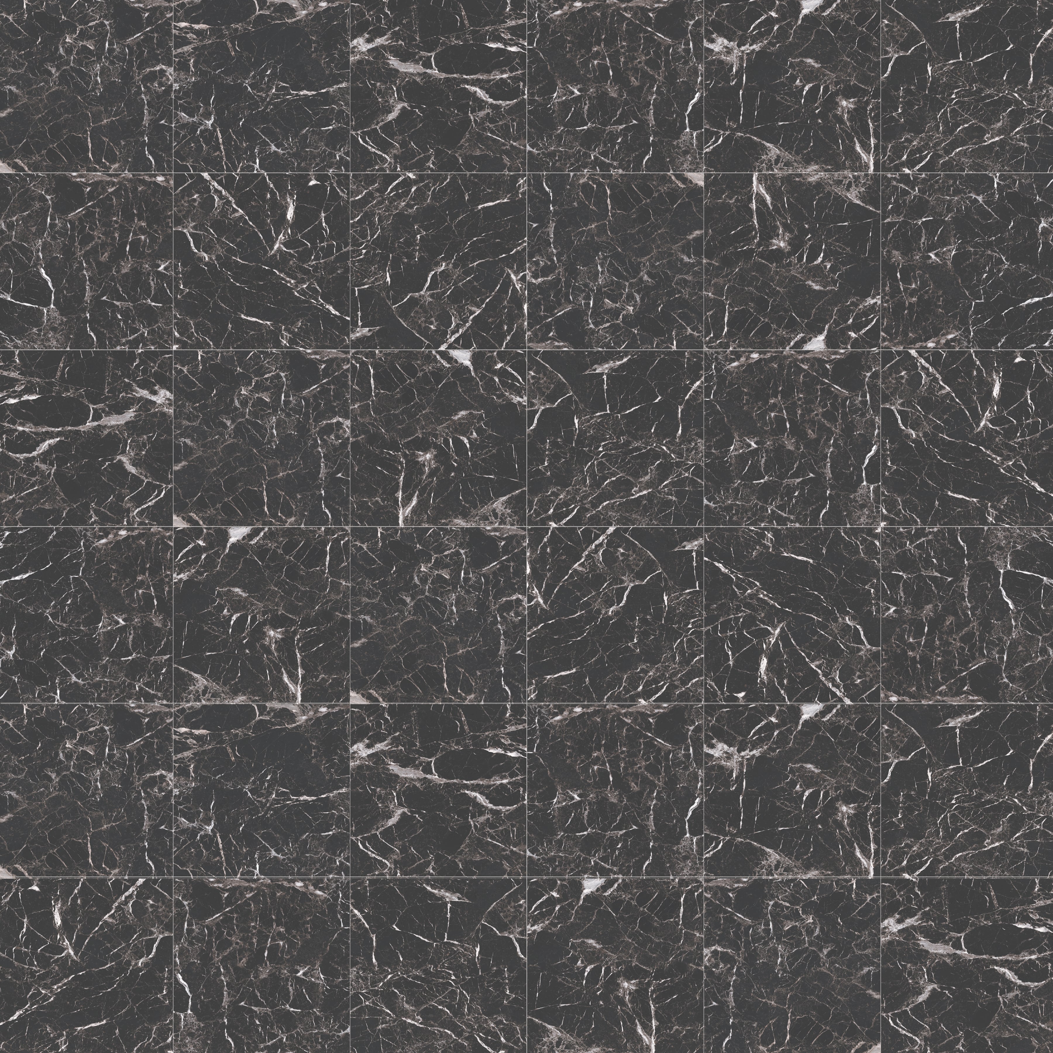 Marbles 2x2 Matte Porcelain Mesh Mosaic Tile in Marmo Nero