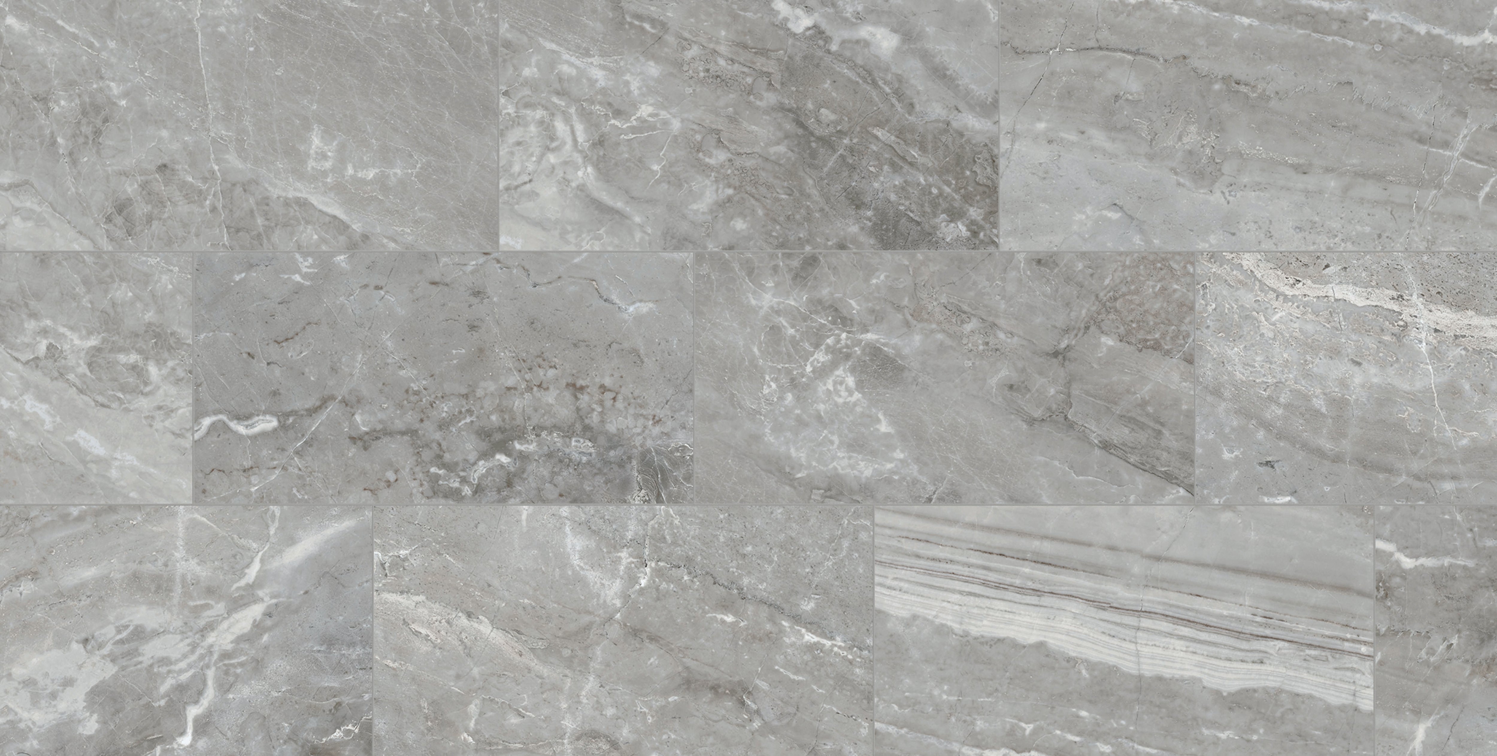 Marbles 24x48 Polished Porcelain Tile in Oniciata Grey