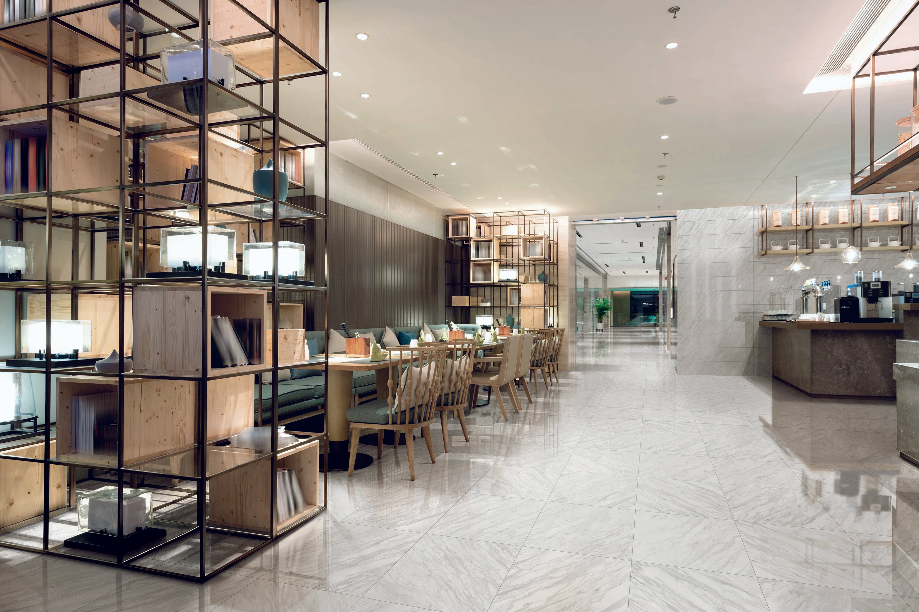 Marbles 24x24 Polished Porcelain Tile in Volakas Silk