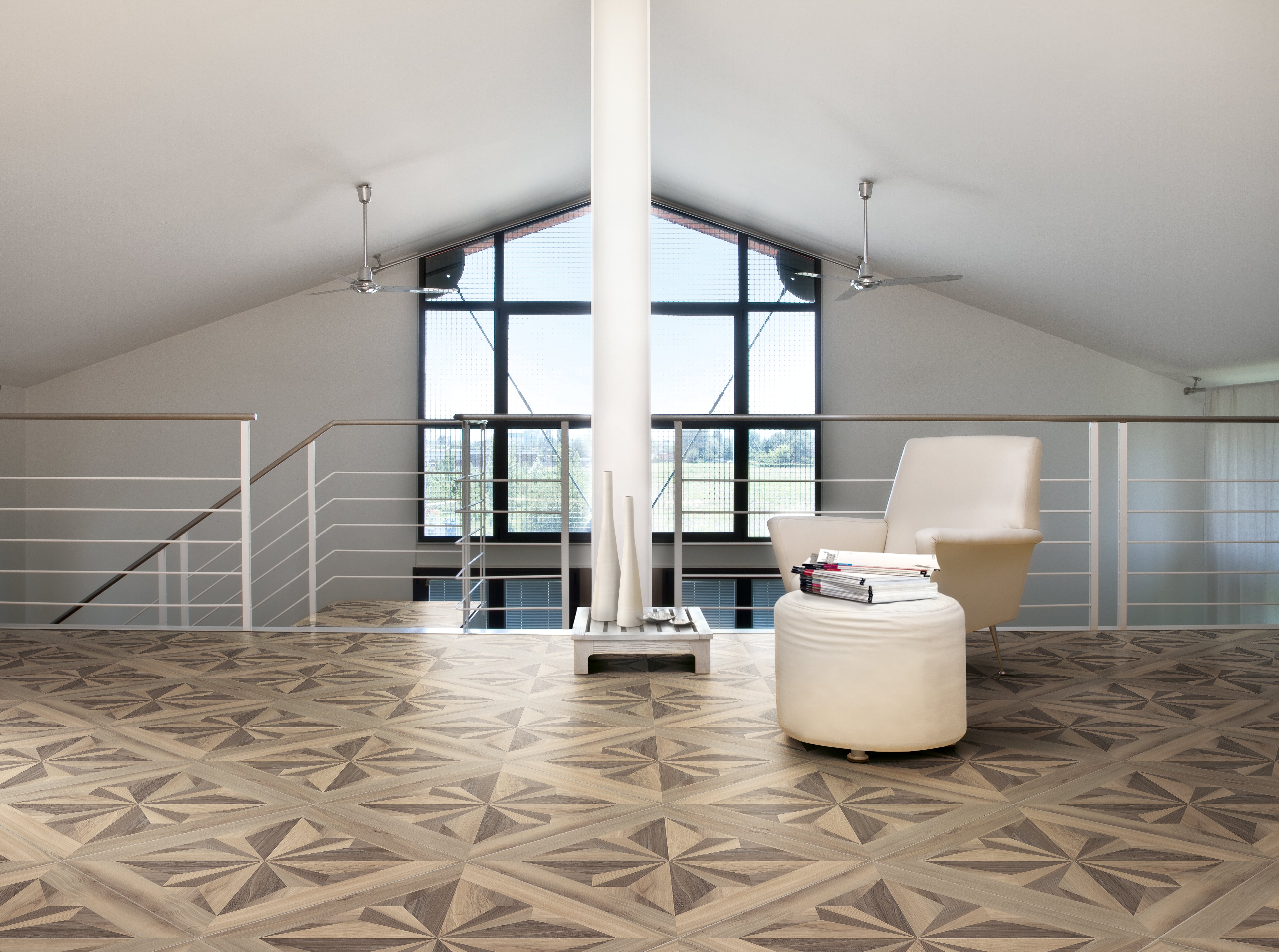 Mood Wood 24x24 Matte Porcelain Cassetone Décor Tile in Honey / Nut