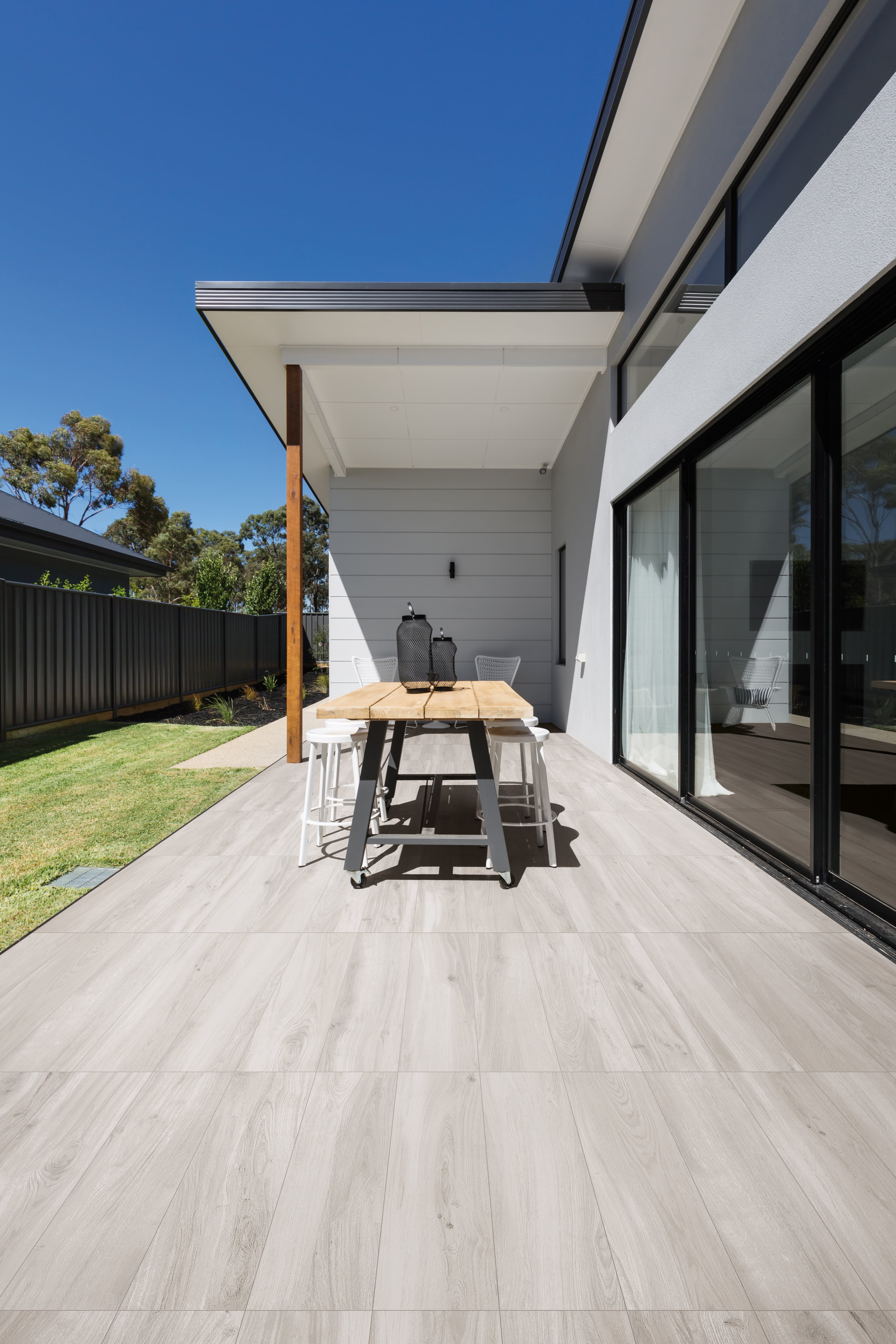 Mood Wood 12x48 Grip Porcelain 2CM Paver Tile in White