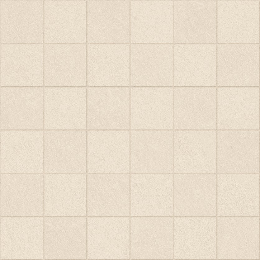 Net-Zero 2x2 Matte Porcelain Mosaic Tile in Beige