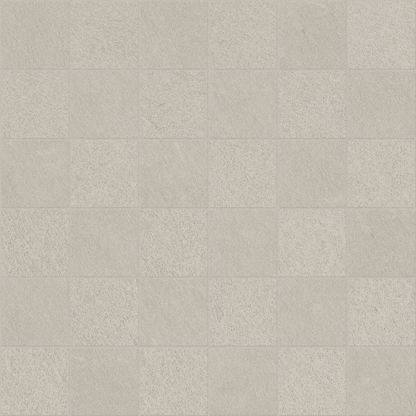 Net-Zero 2x2 Matte Porcelain Mosaic Tile in Grey