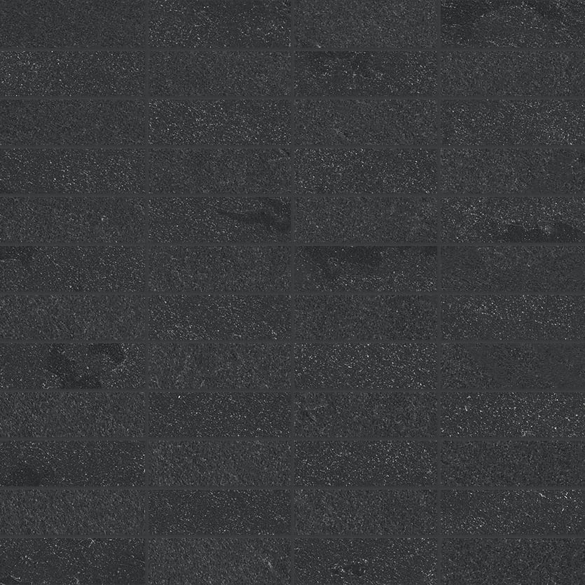 Net-Zero 1x3 Matte Porcelain Mosaic Tile in Lava