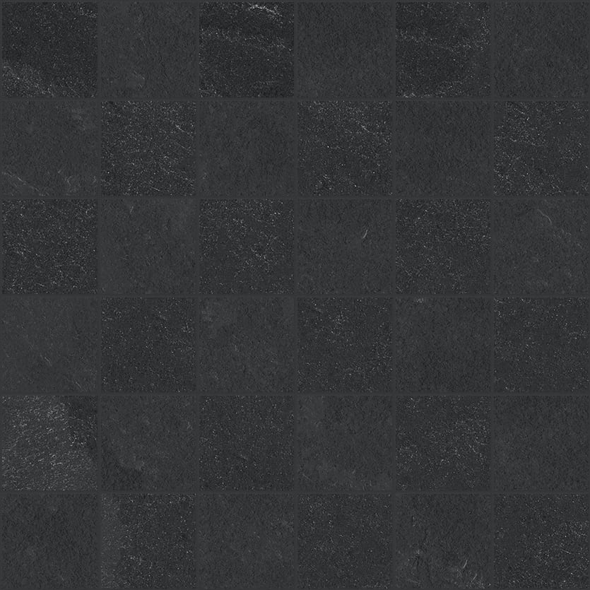 Net-Zero 2x2 Matte Porcelain Mosaic Tile in Lava