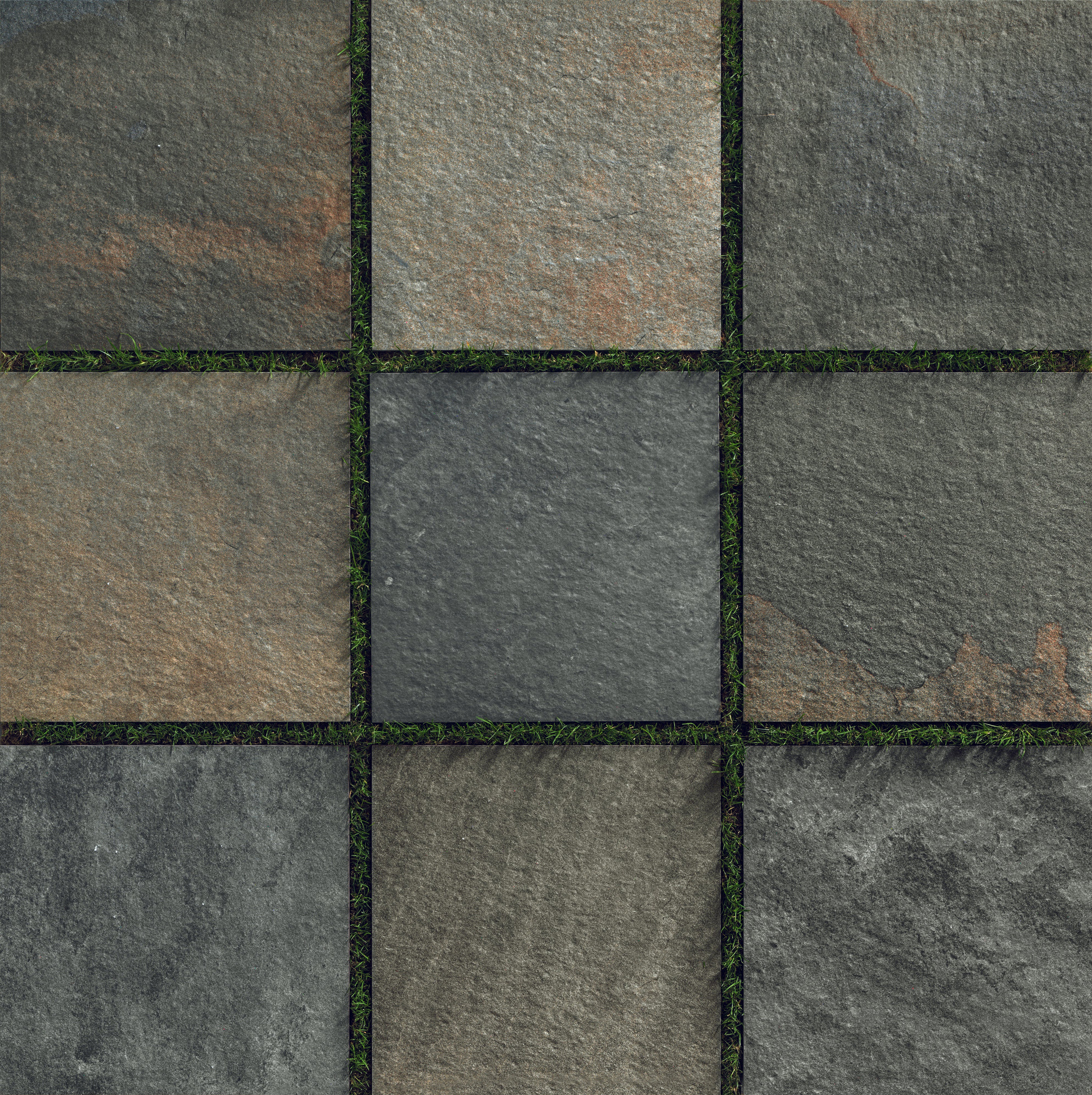 Earth 24x24 Grip Porcelain 2CM Paver Tile in Multicolor