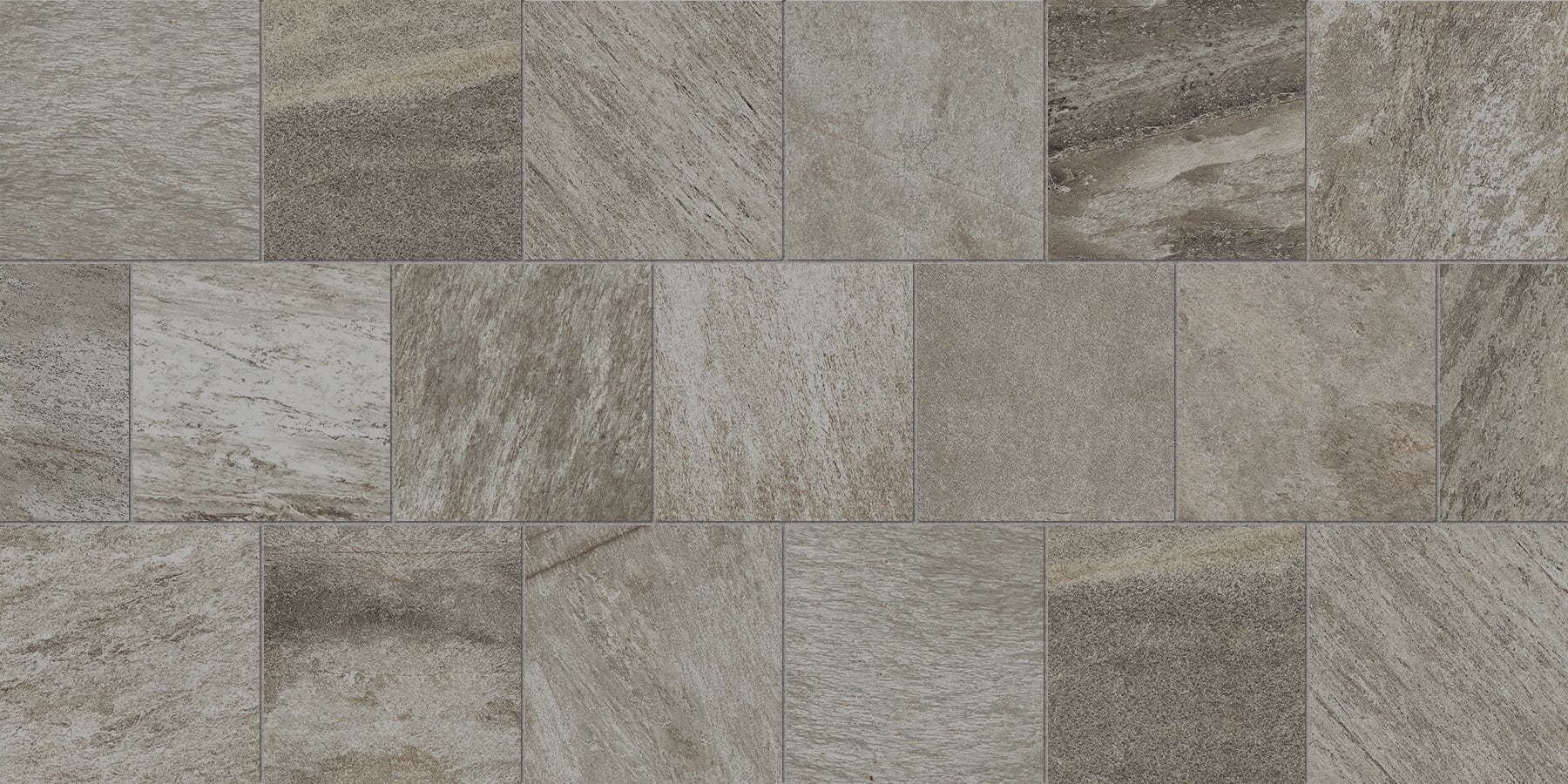 Quartz 24x24 Grip Porcelain 2CM Paver Tile in Grey