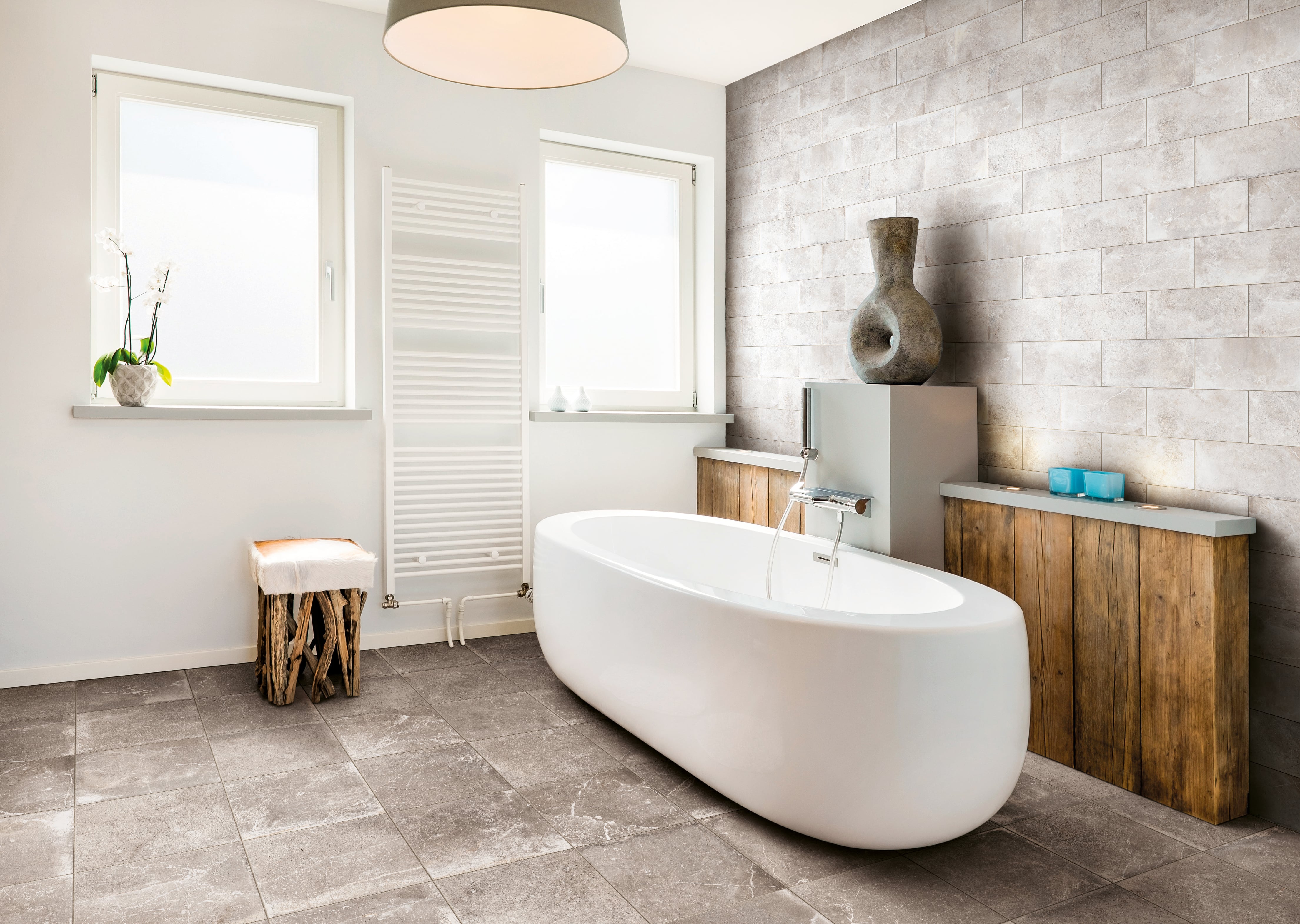 Rustic Stone 12x24 Matte Porcelain Tile in Taupe