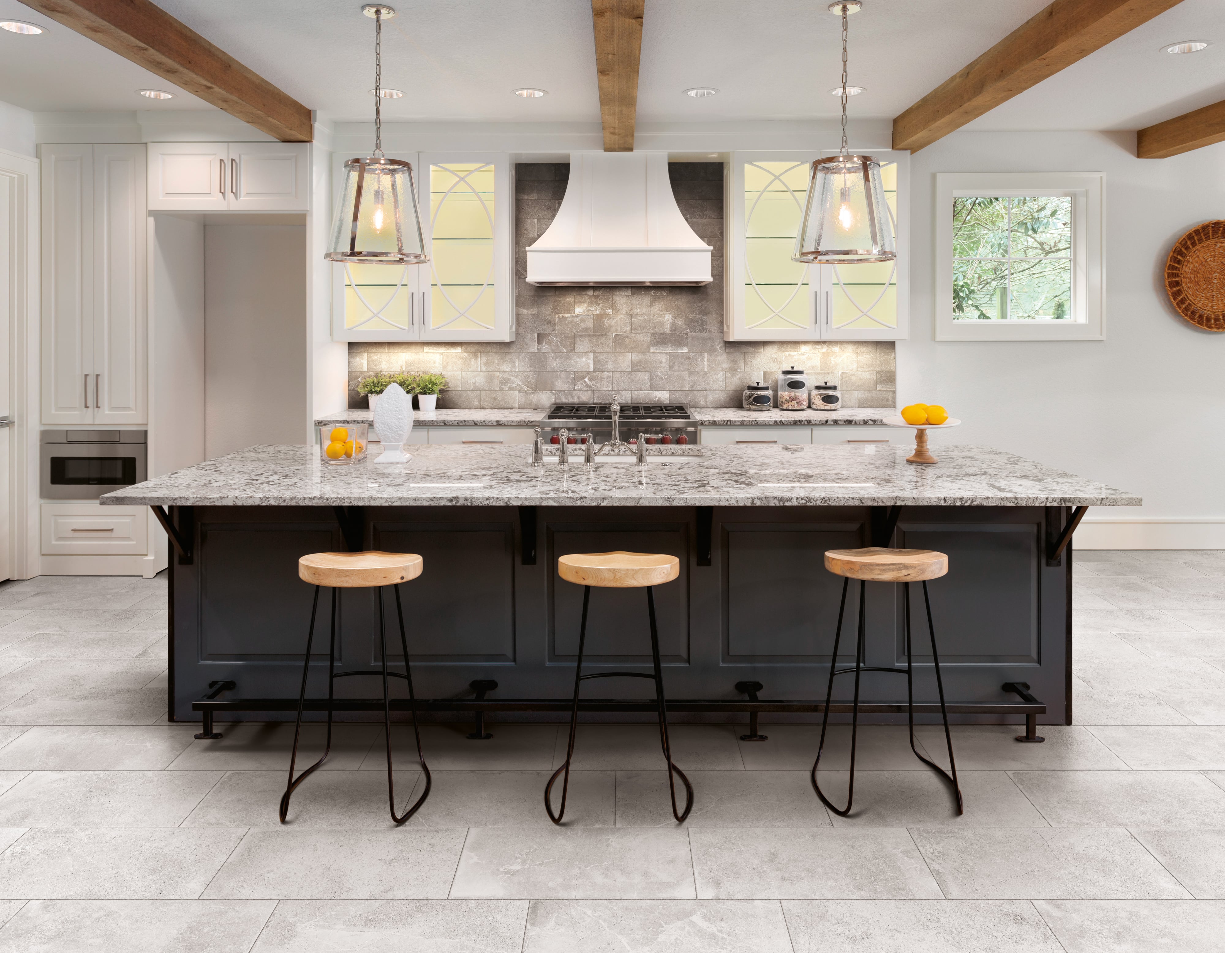 Rustic Stone 12x24 Matte Porcelain Tile in White