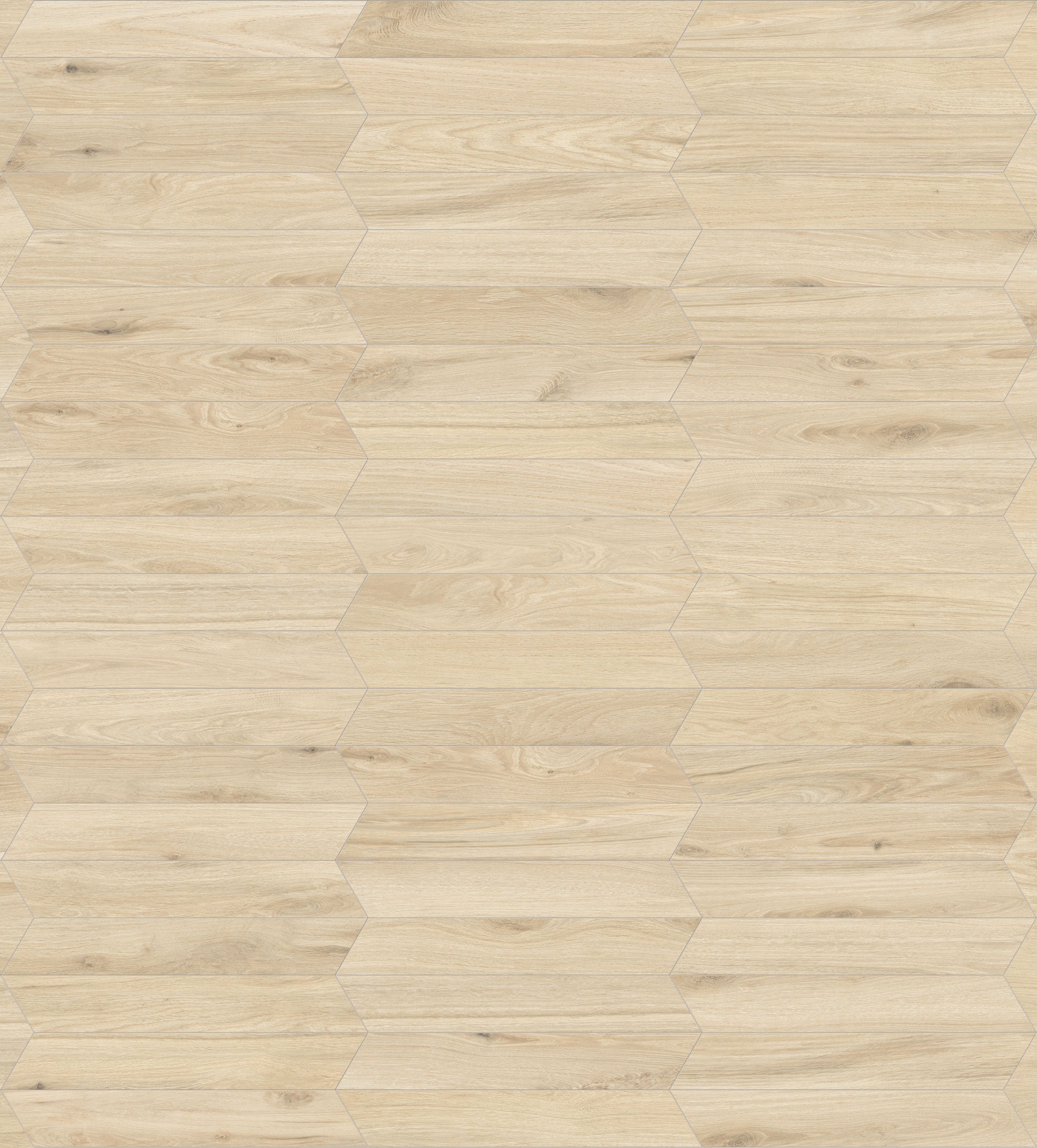 Shapes 4x24 Matte Porcelain Chevron Tile in Birch A+B