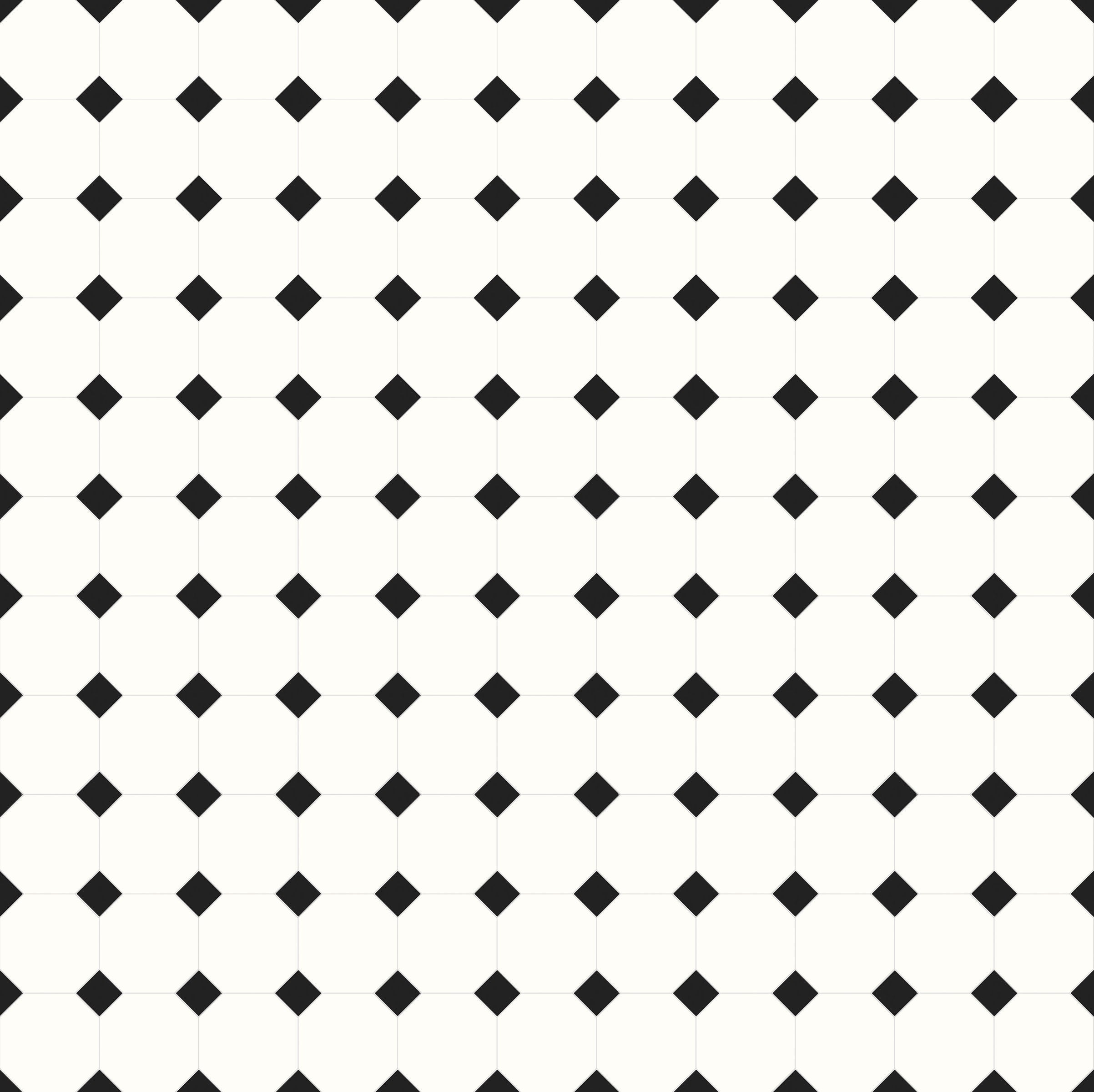 Shapes 13x13 Matte Porcelain Palace Elite Mesh Mosaic Tile in Black/White