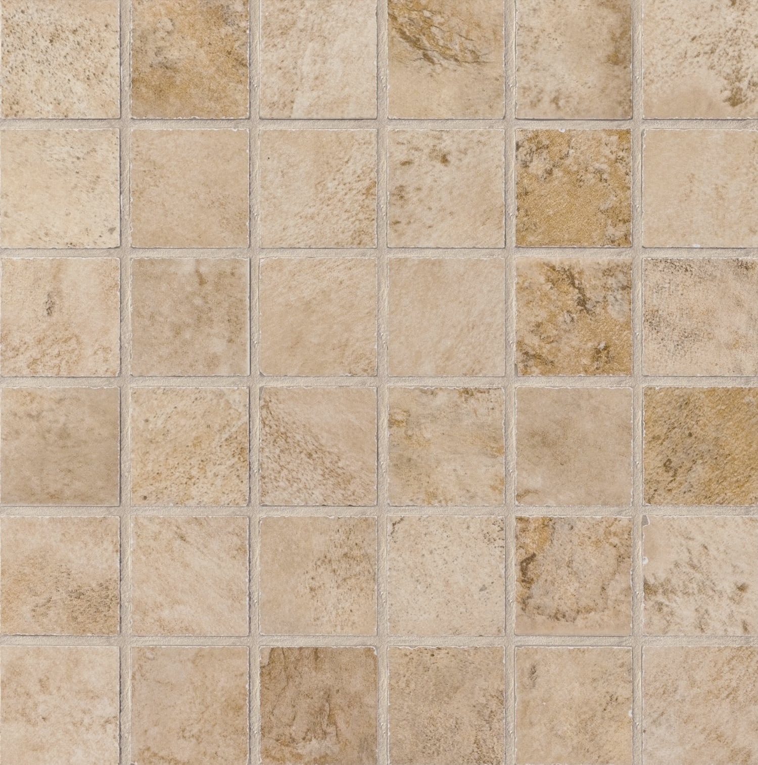 Stonefire 2x2 Matte Porcelain Mesh Mosaic Tile in Beige