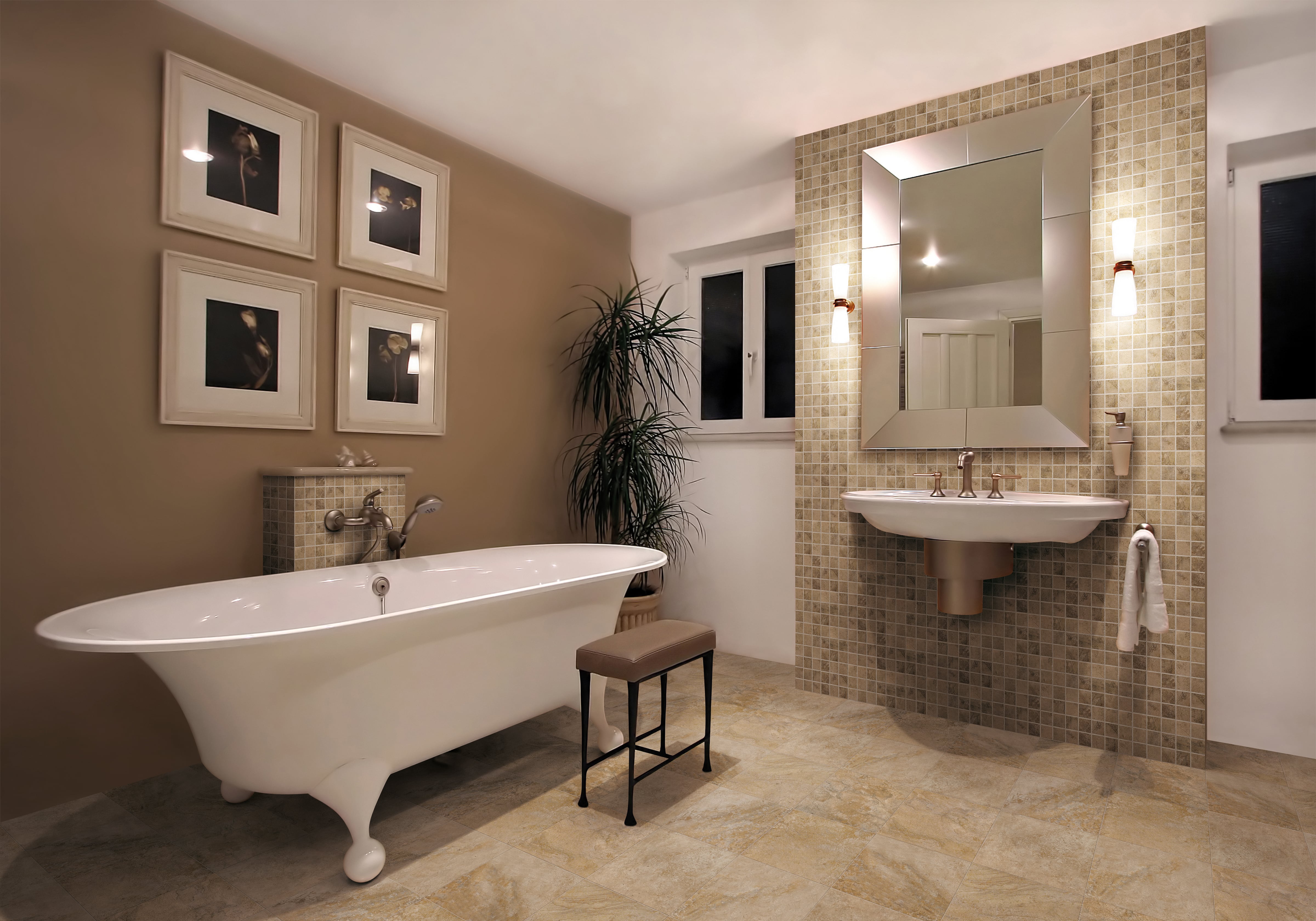 Stonefire 12x12 Matte Porcelain Tile in Noce