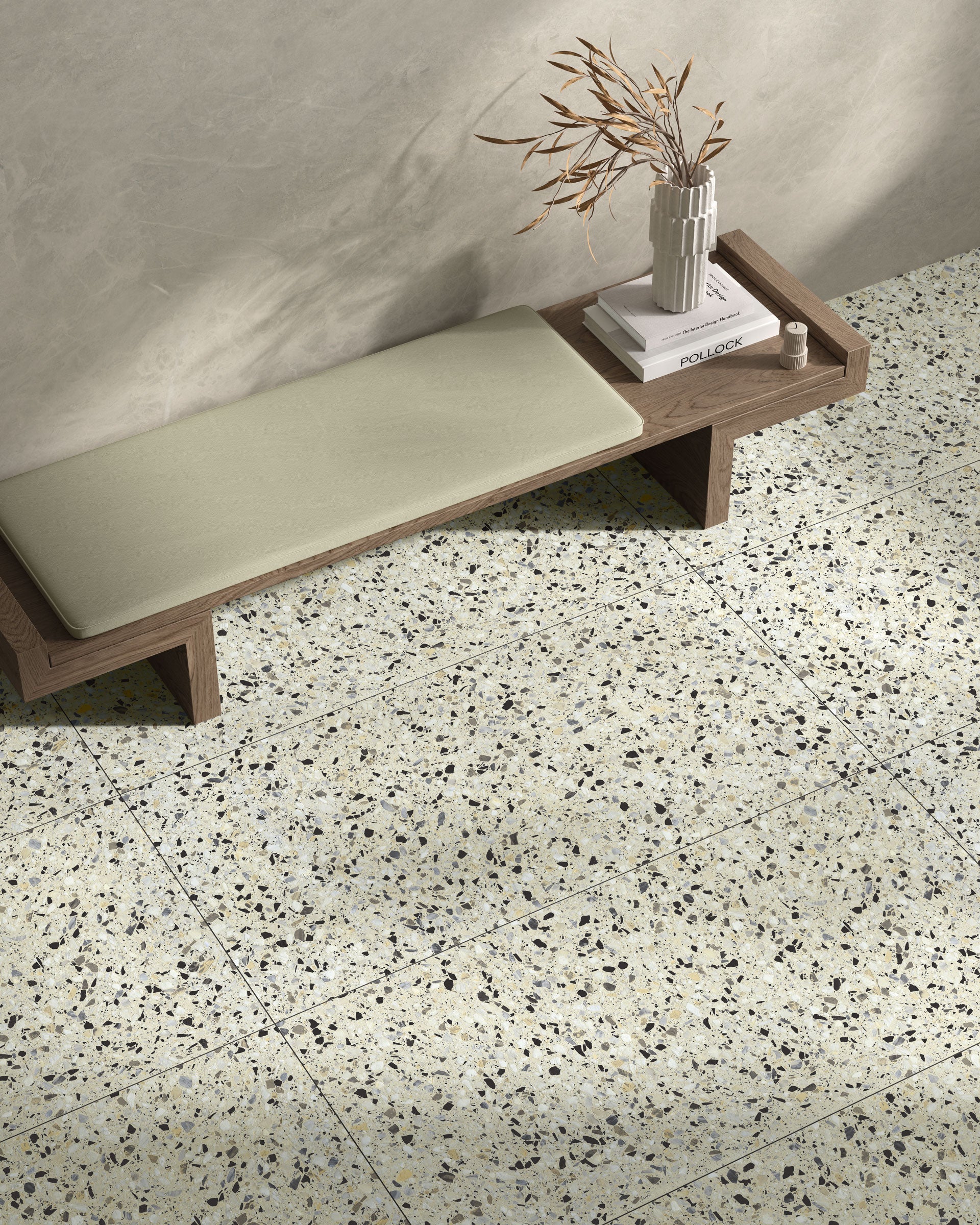 Terrazzo Allure™ 24x48 Matte Porcelain Tile in Mesquite