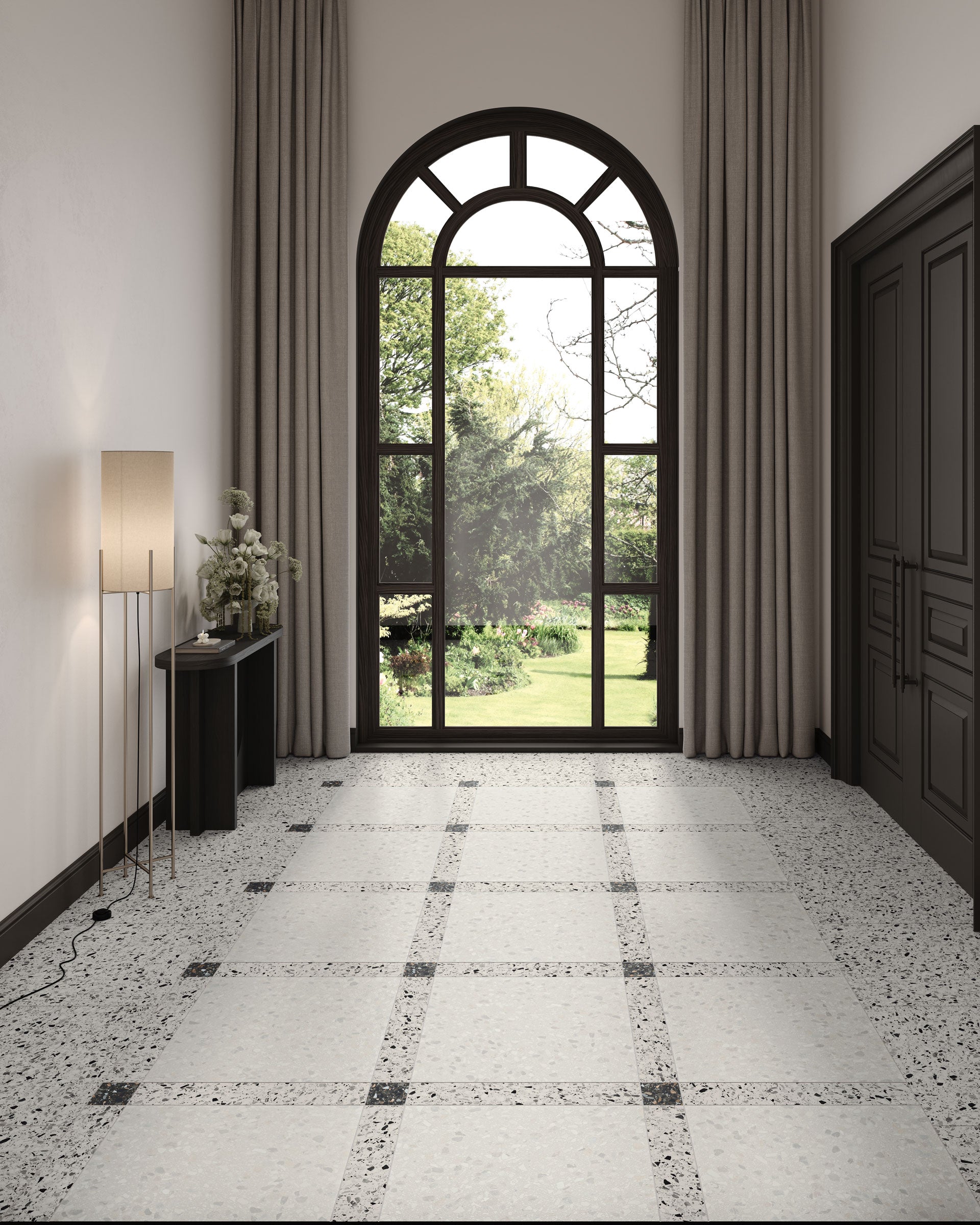 Terrazzo Allure™ 4x4 Matte Porcelain Tile in Constellation