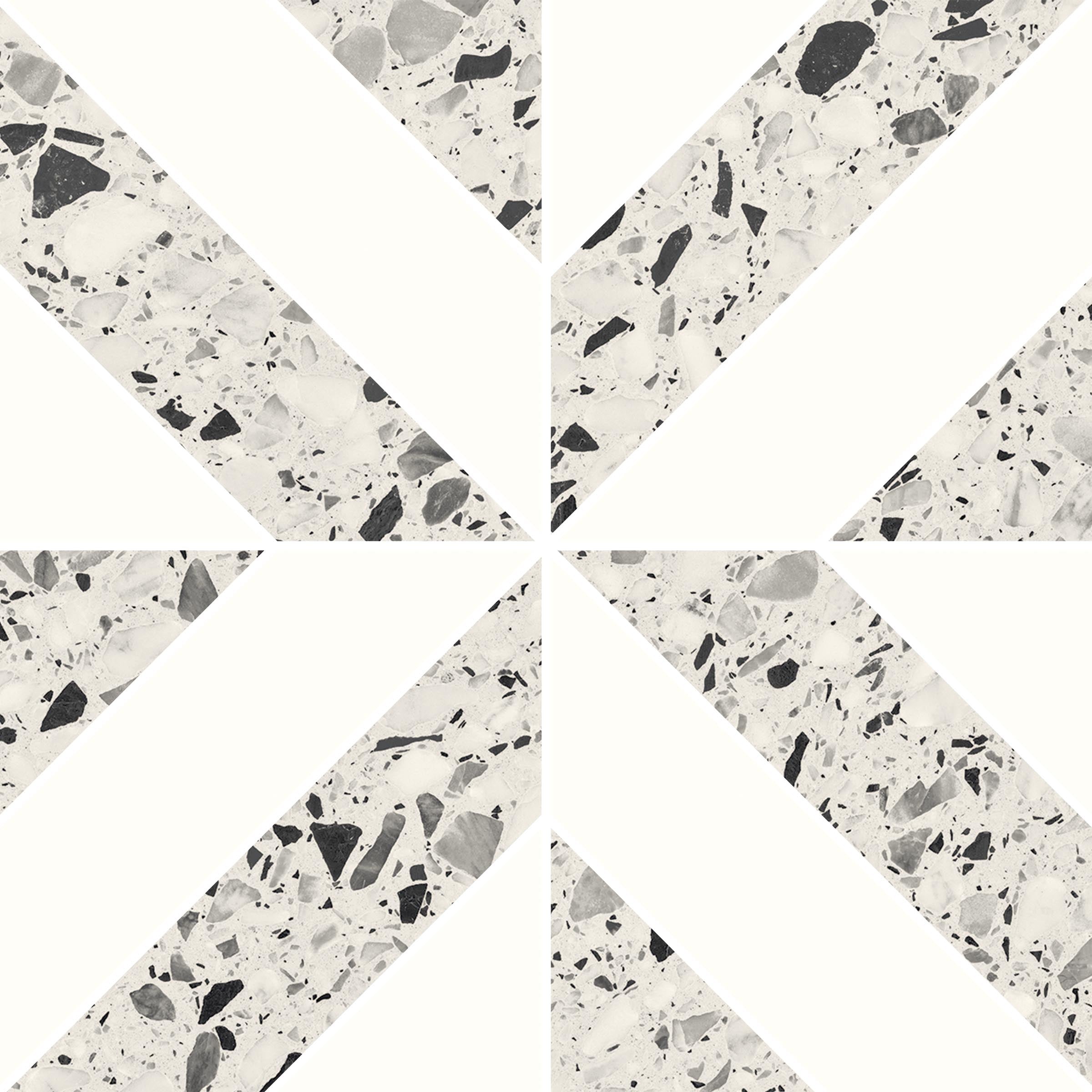 Terrazzo Allure™ 12x12 Matte Iconic Deco Porcelain Tile in Dalmatian