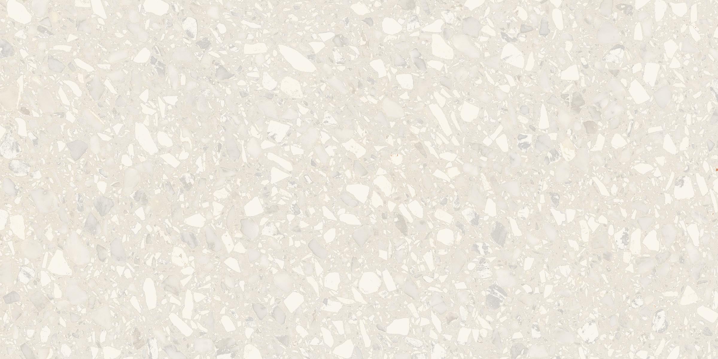 Terrazzo Allure™ 12x24 Matte Porcelain Tile in Eggshell