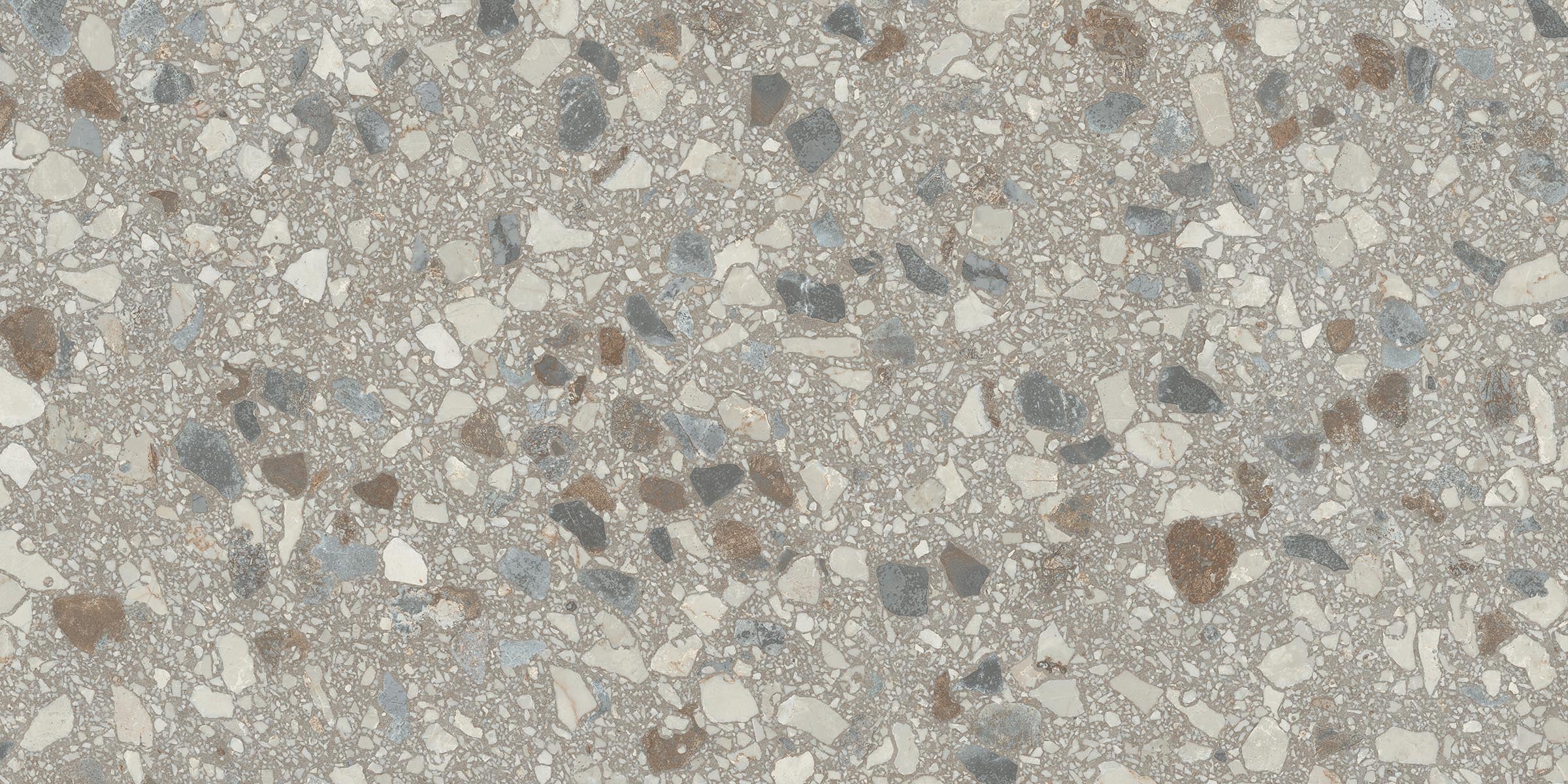 Terrazzo Allure™ 12x24 Matte Porcelain Tile in Stonehenge