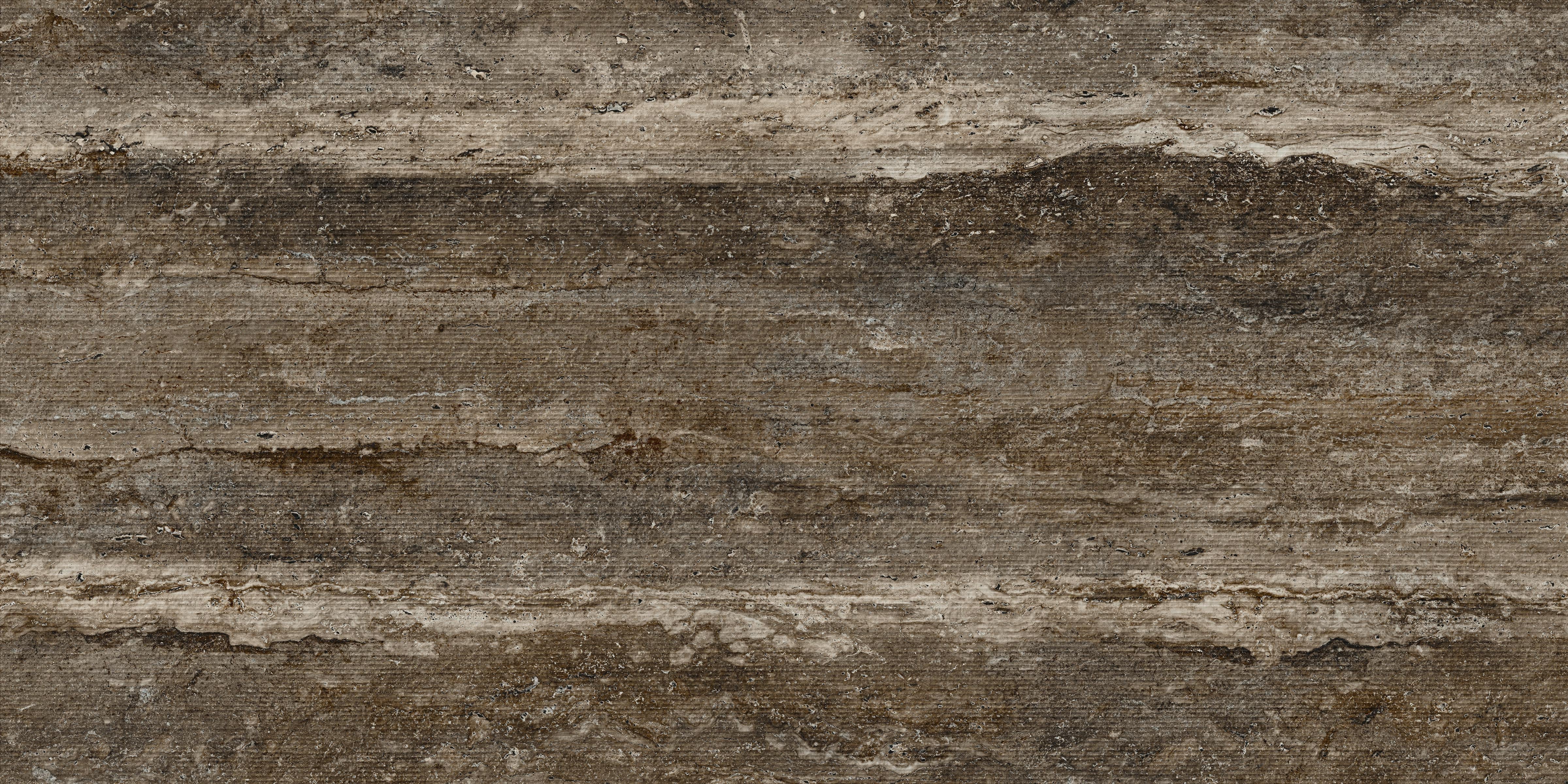 Travertine 24x48 Chiseled Porcelain Tile in Titanium