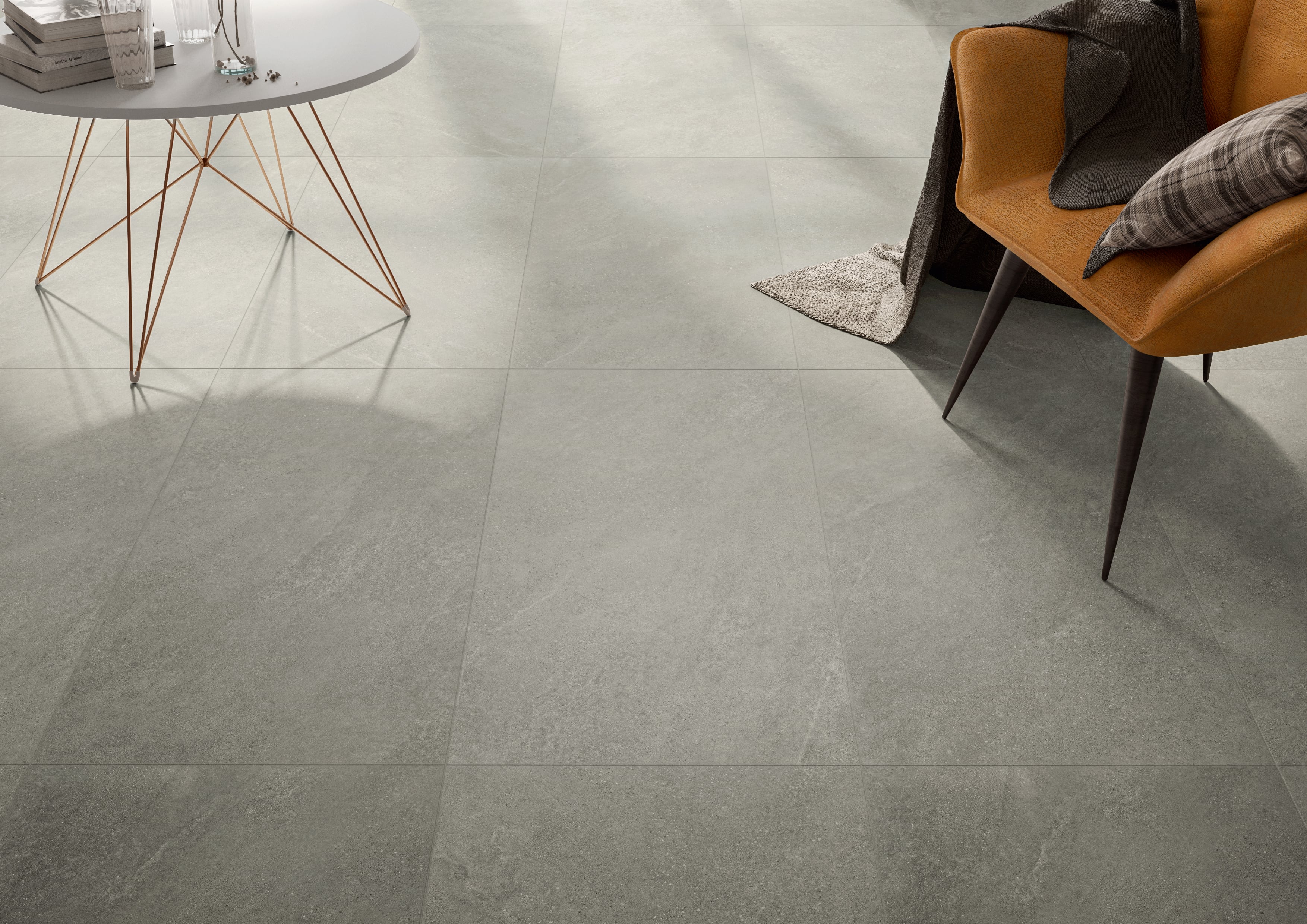 Tycoon 24x48 Matte Porcelain Tile in Smoke