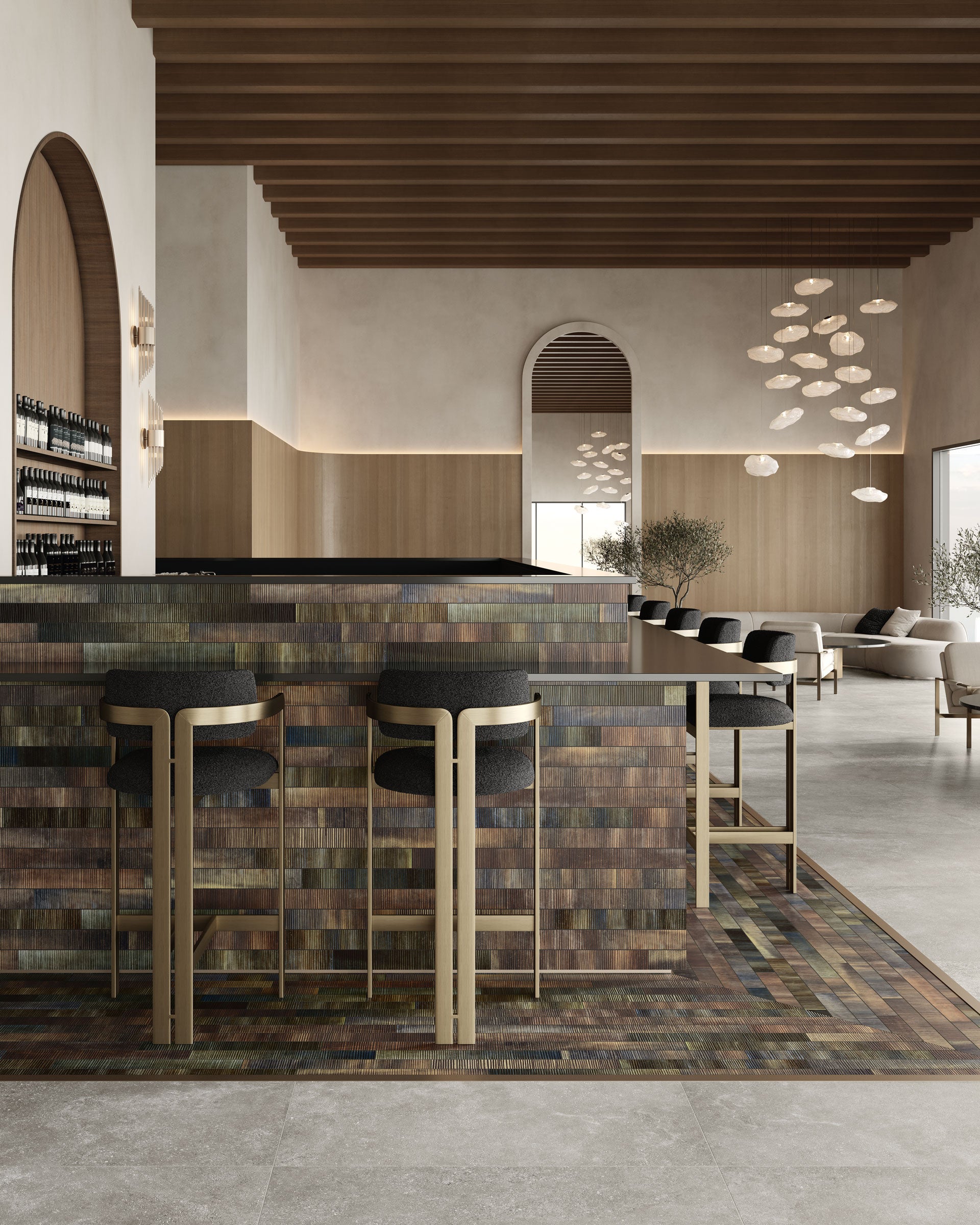 Untamed™ 3x24 Matte Deco 01 Porcelain Tile in Roam