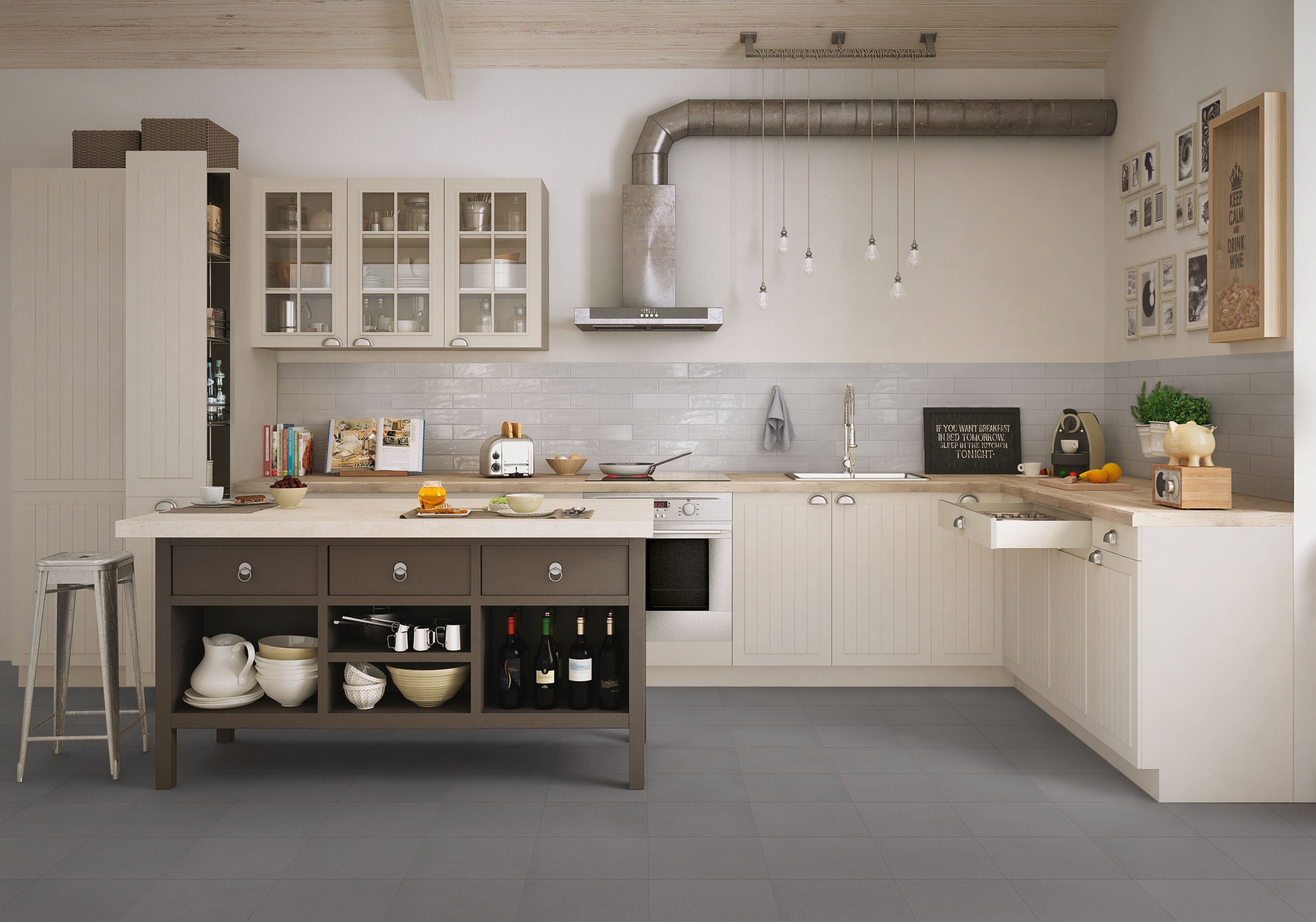 Urban Living 3x12 Glossy Porcelain Tile in Balance