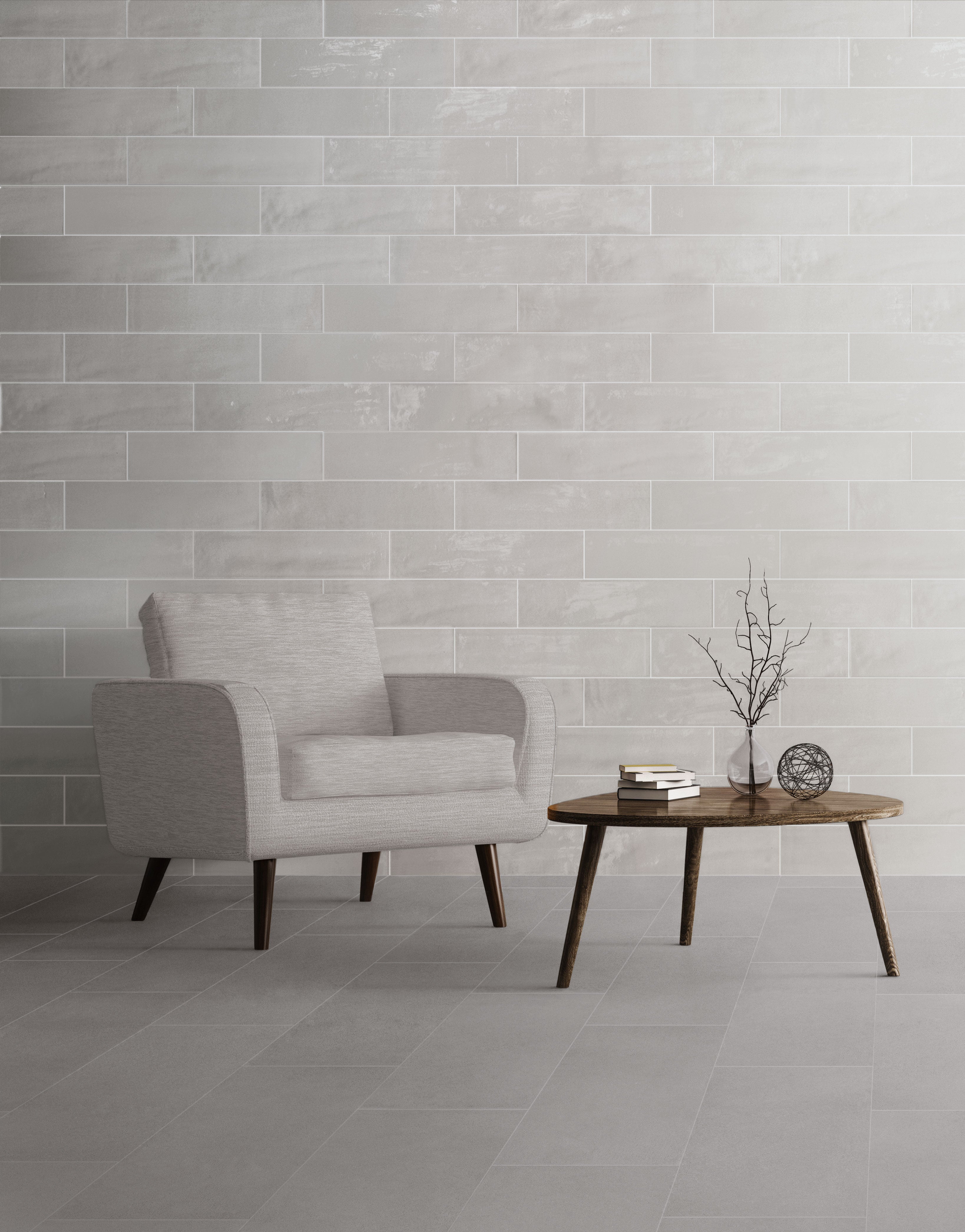 Urban Living 12x24 Matte Porcelain Tile in Mist Grey