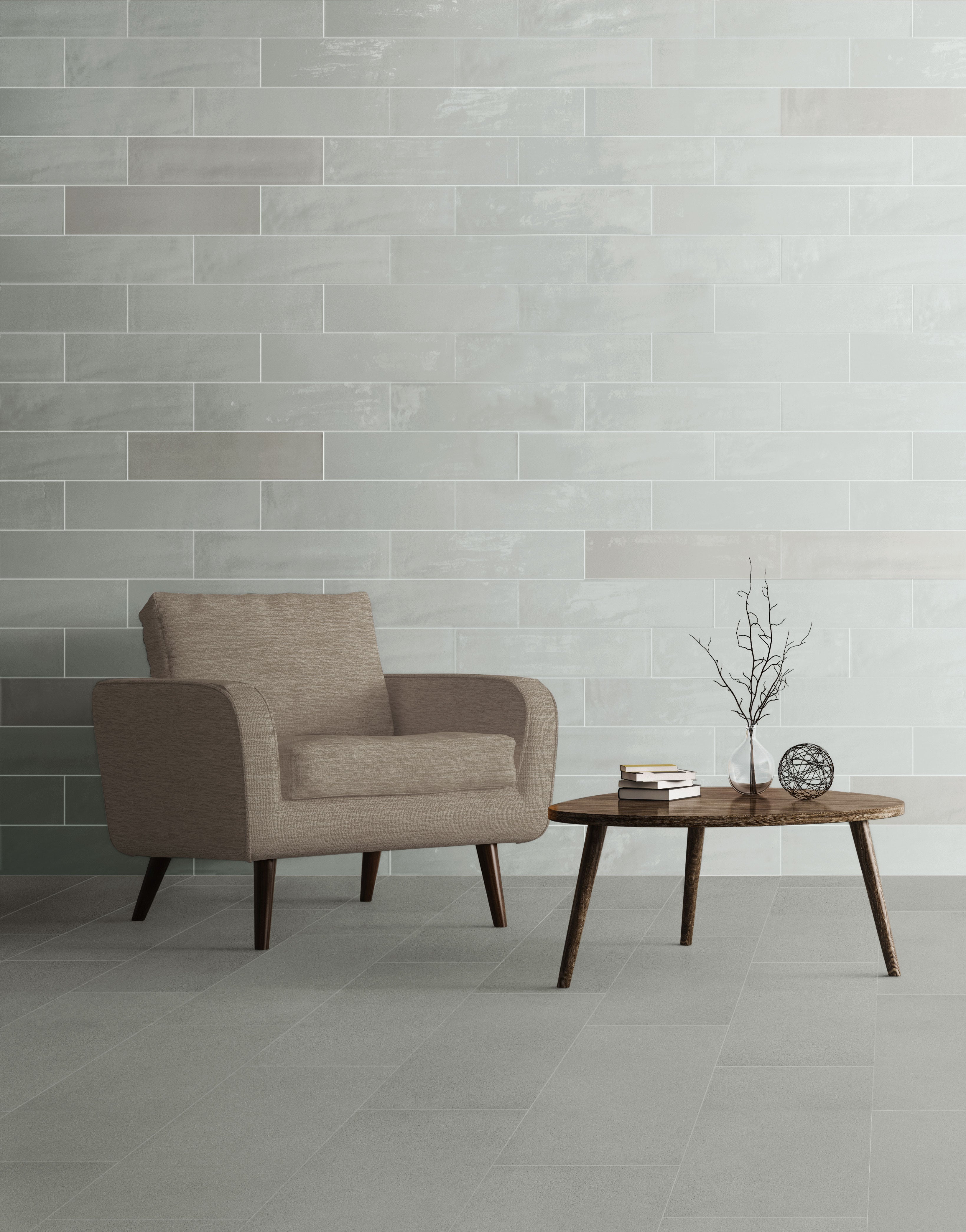 Urban Living 6x24 Glossy Porcelain Tile in Ambition