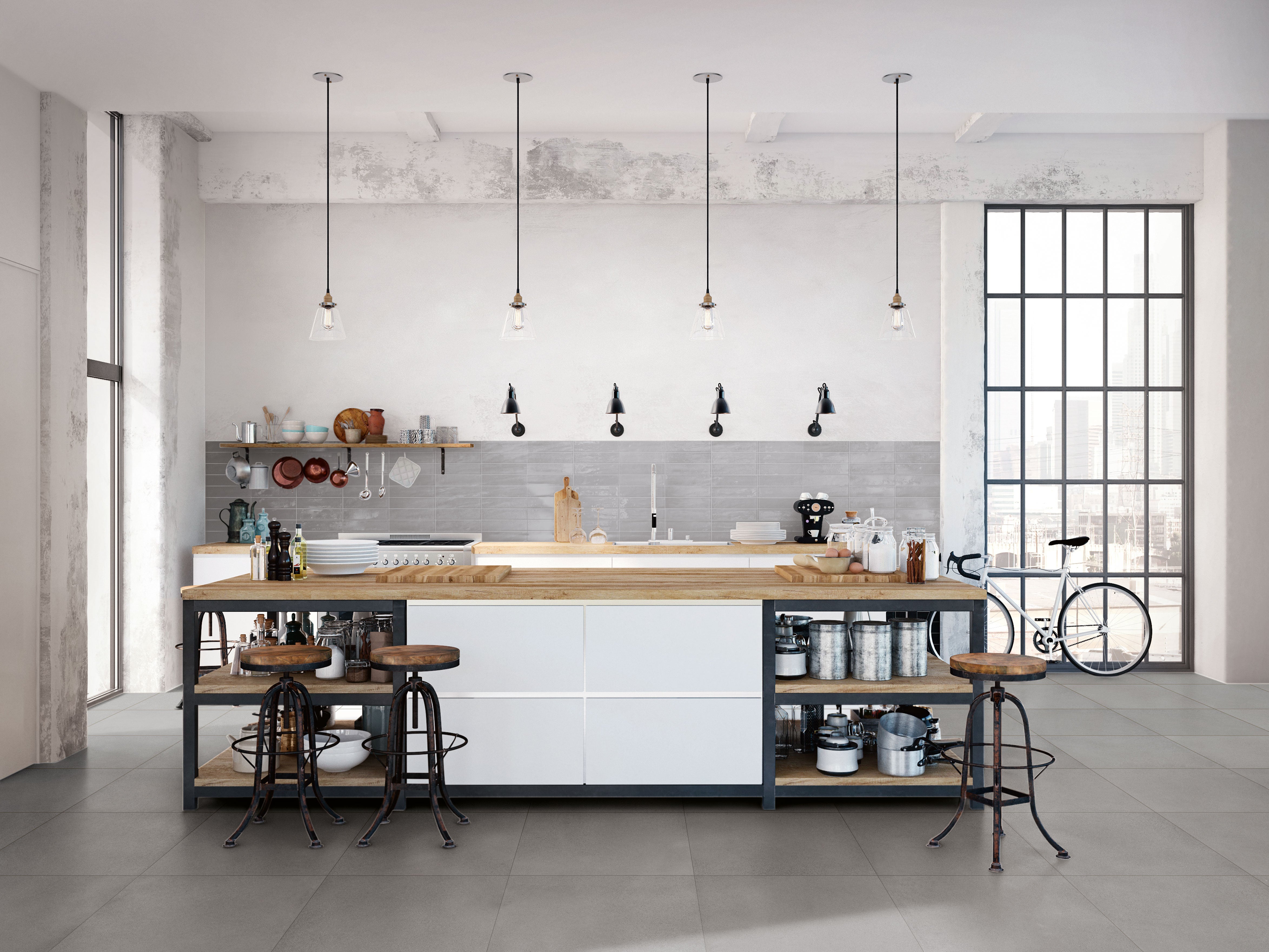 Urban Living 24x24 Matte Porcelain Tile in Mist Grey