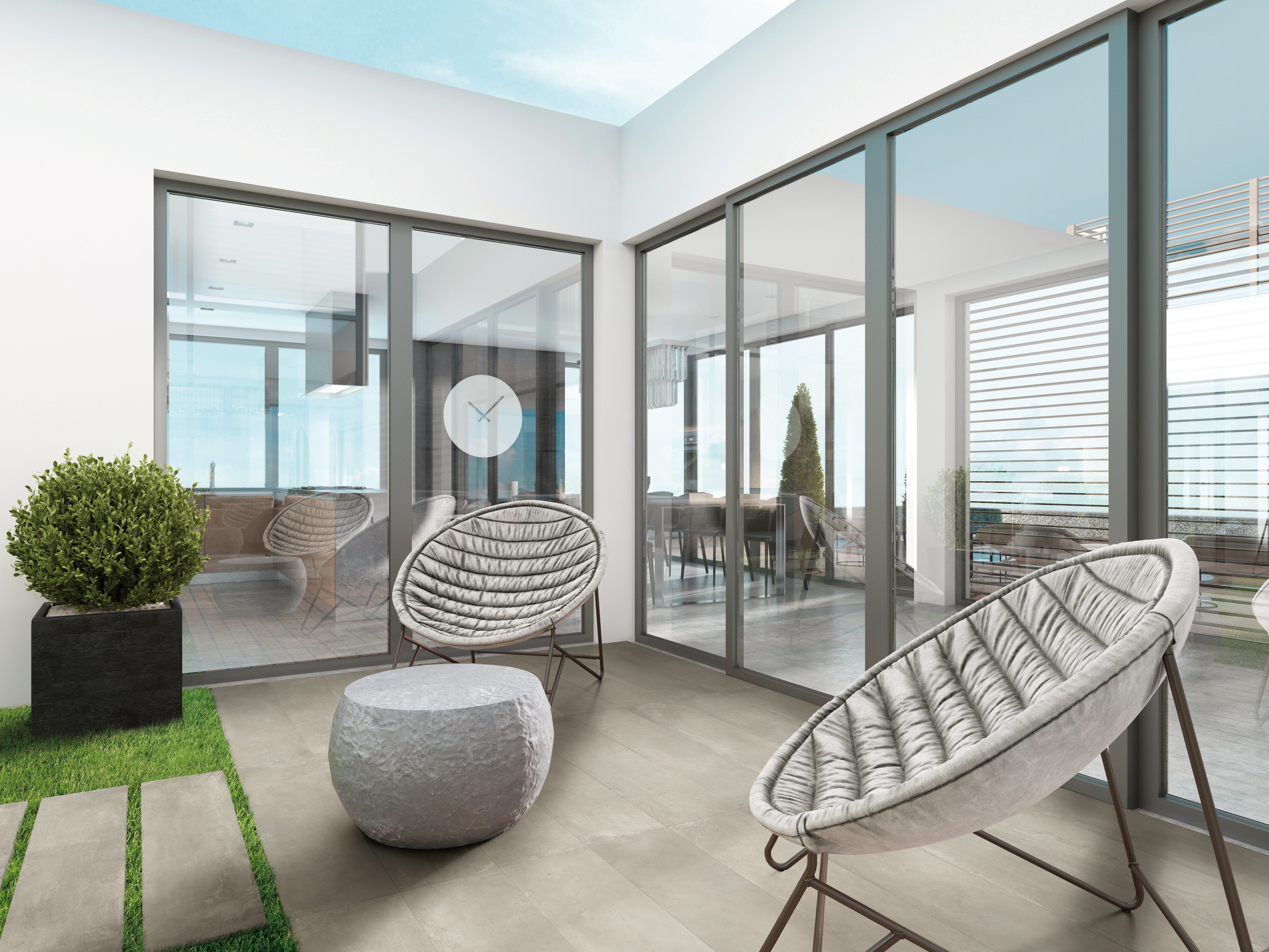 +One 12x48 Grip Porcelain 2CM Paver Tile in Greige