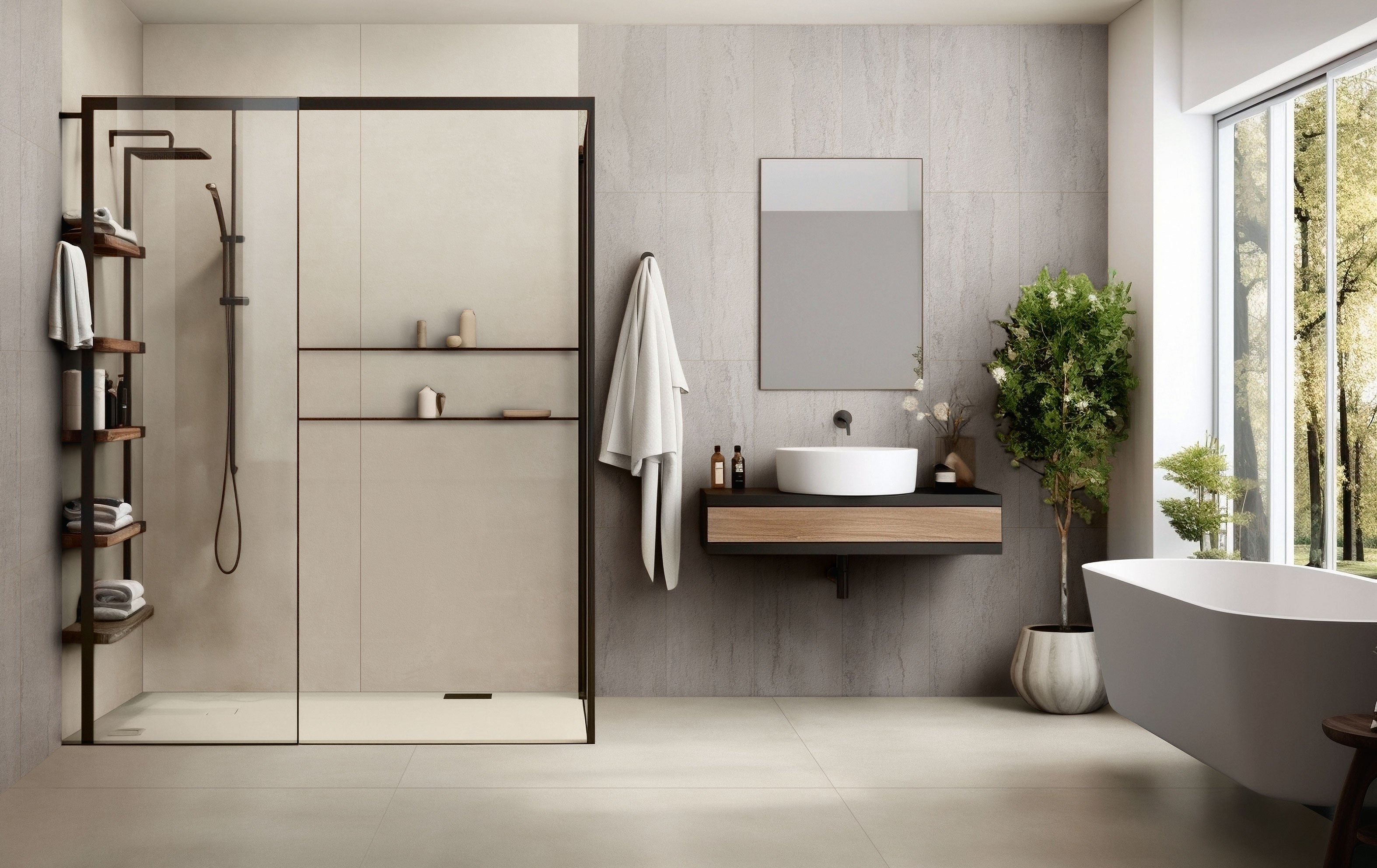 Imprint 48x48 Matte Porcelain Tile in Intaglio Kaolin