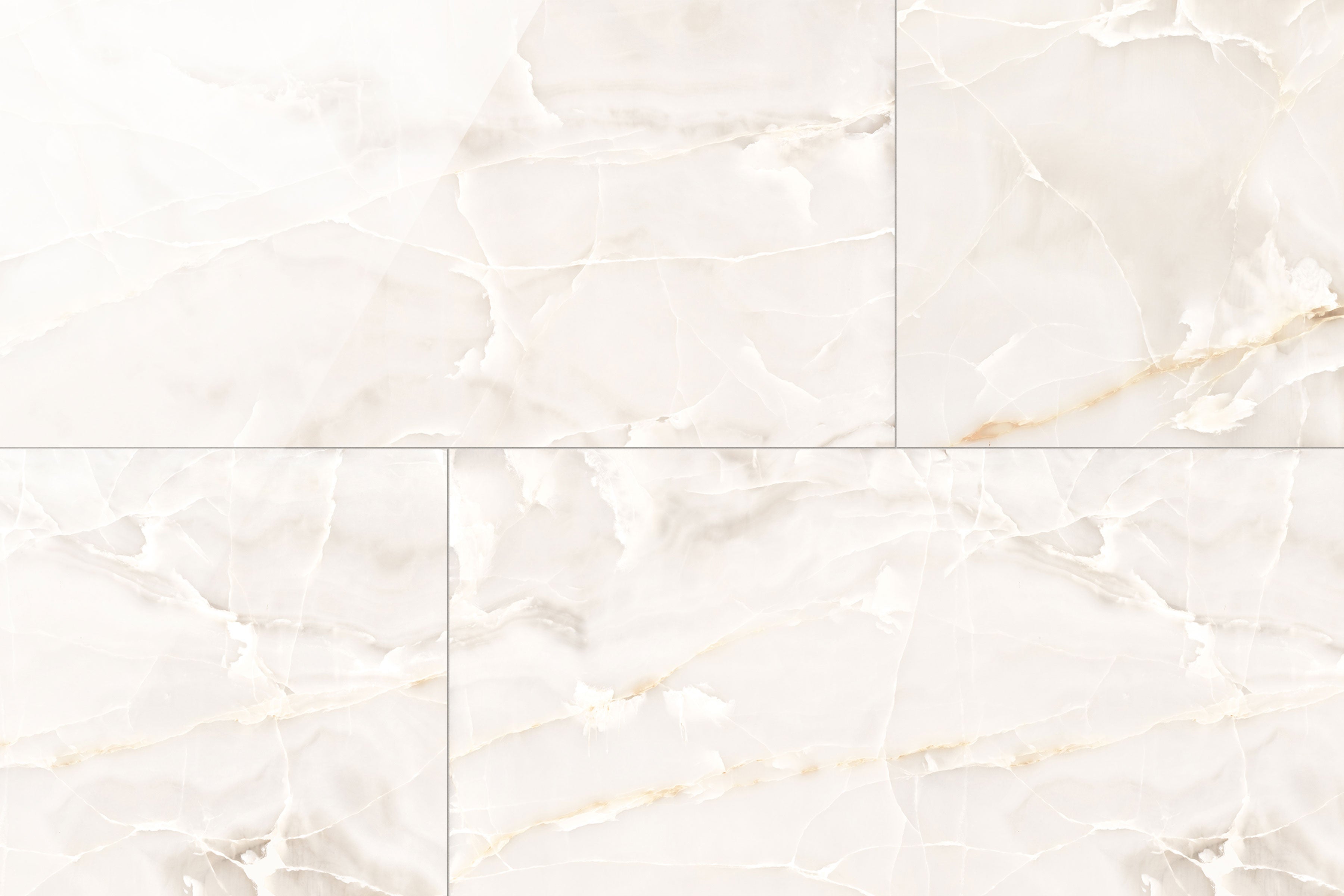 Onyx 24x48 Polished Porcelain Tile in Ivory