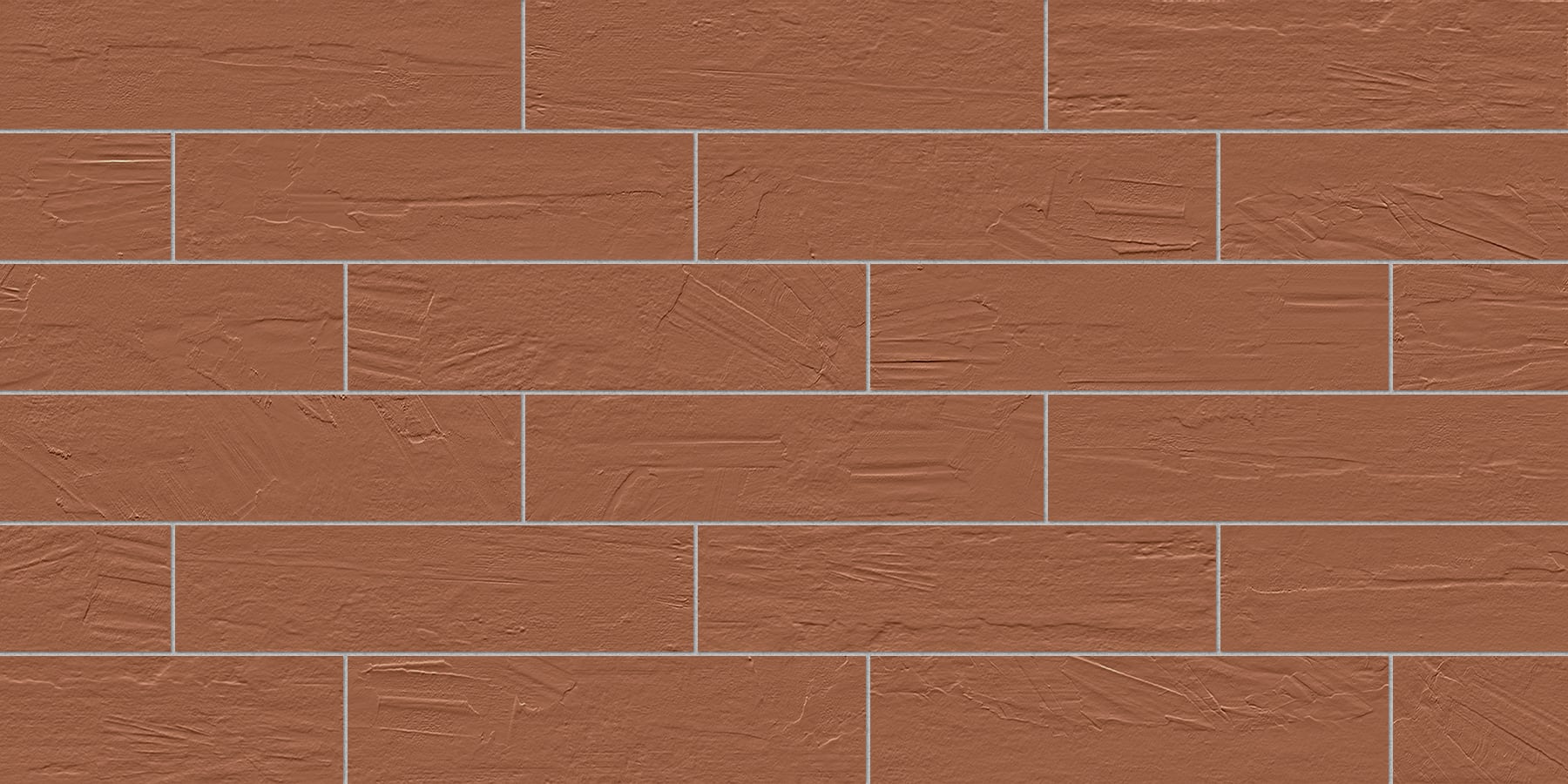 Plaster 2.0 6x24 Matte Porcelain Tile in Venetian Red