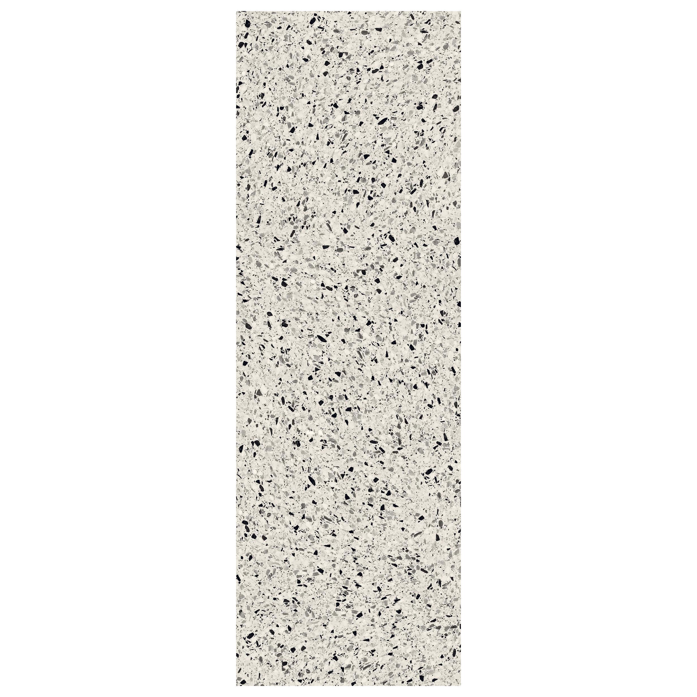 Terrazzo Allure™ Pre-Fab 25.5x96 L-Shaped Top Matte Porcelain Tile in Dalmatian