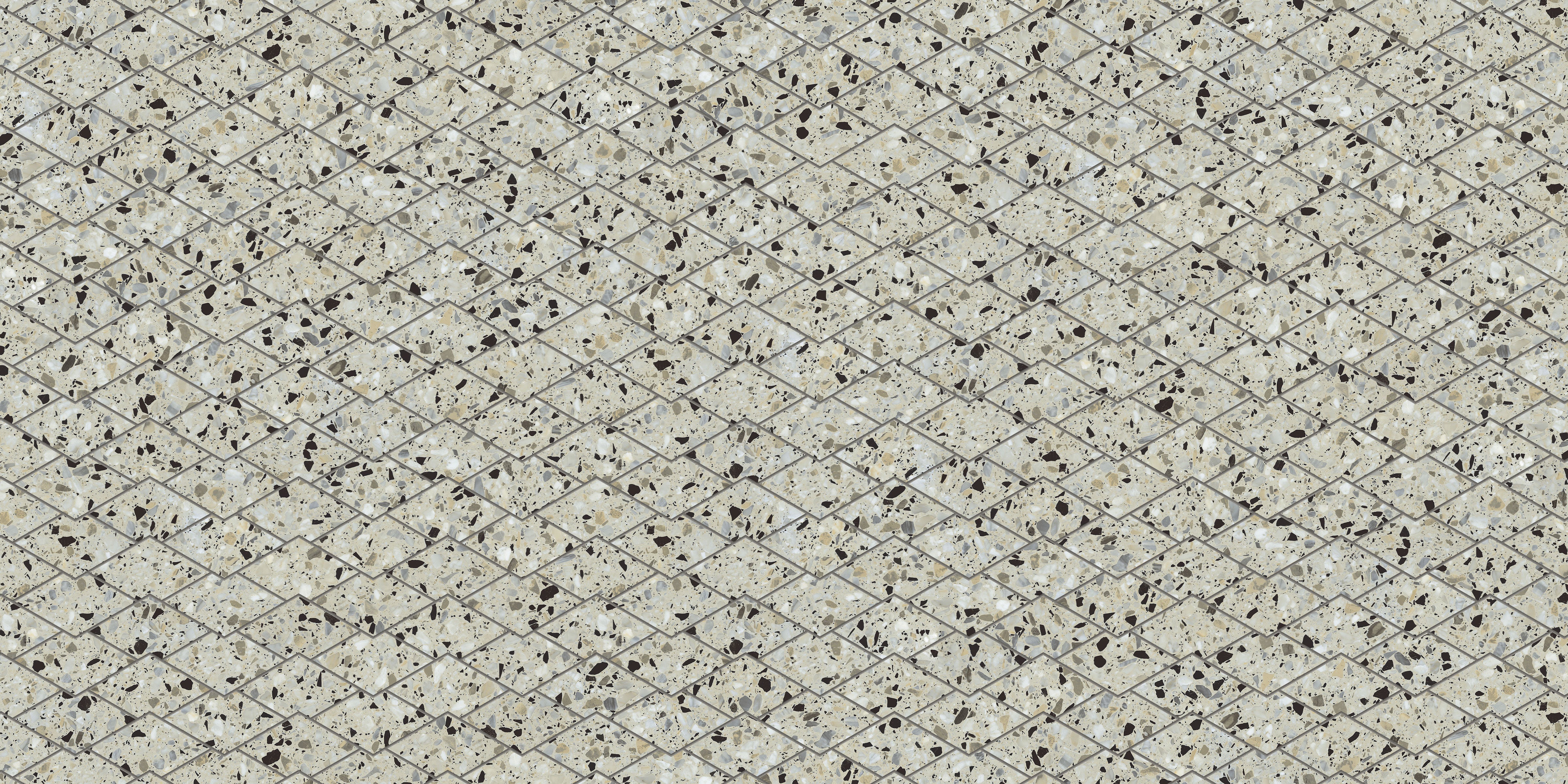 Terrazzo Allure™ 10.5x17 Matte Diamond Deco Porcelain Tile in Mesquite
