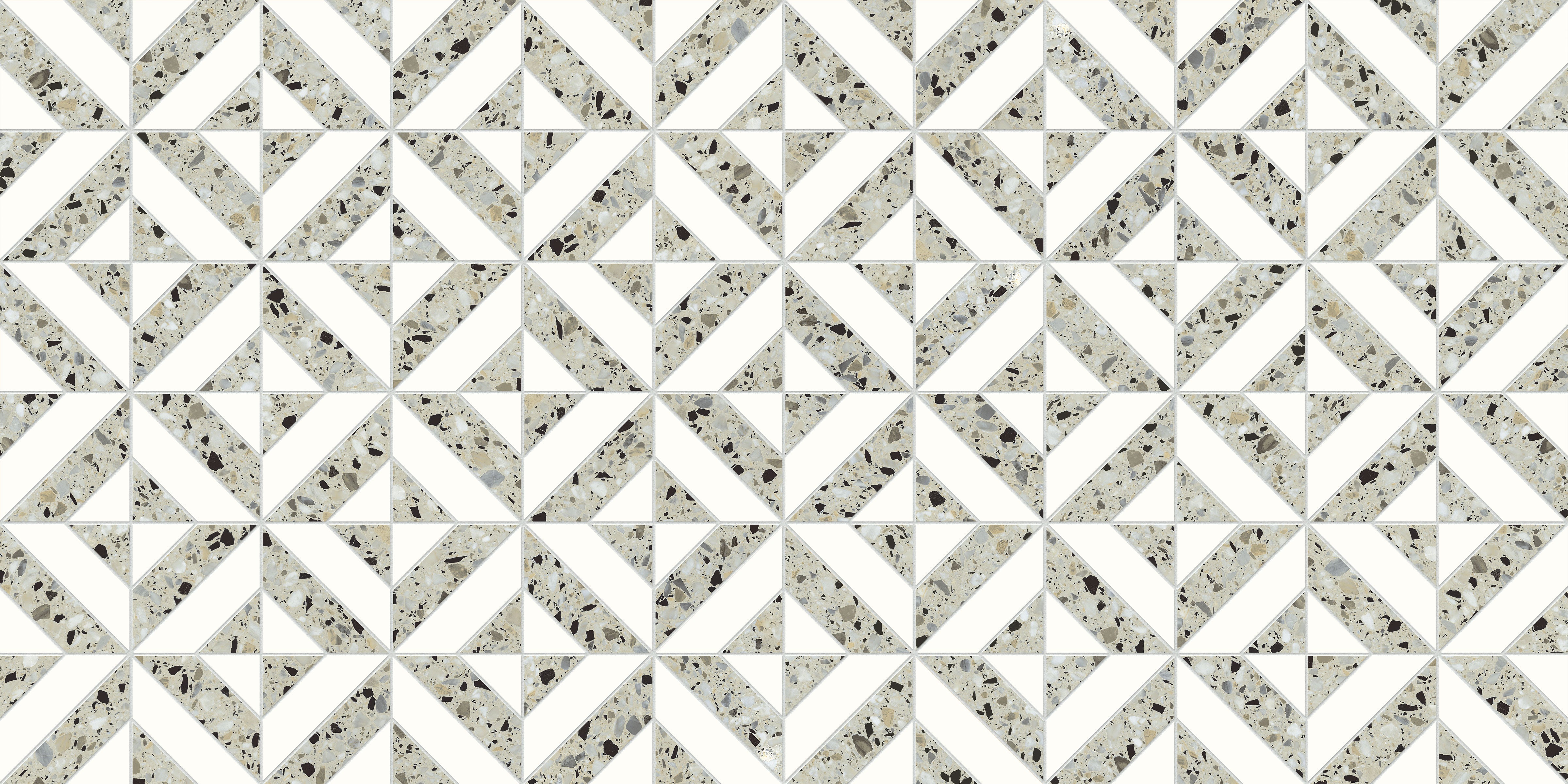 Terrazzo Allure™ 12x12 Matte Iconic Deco Porcelain Tile in Mesquite