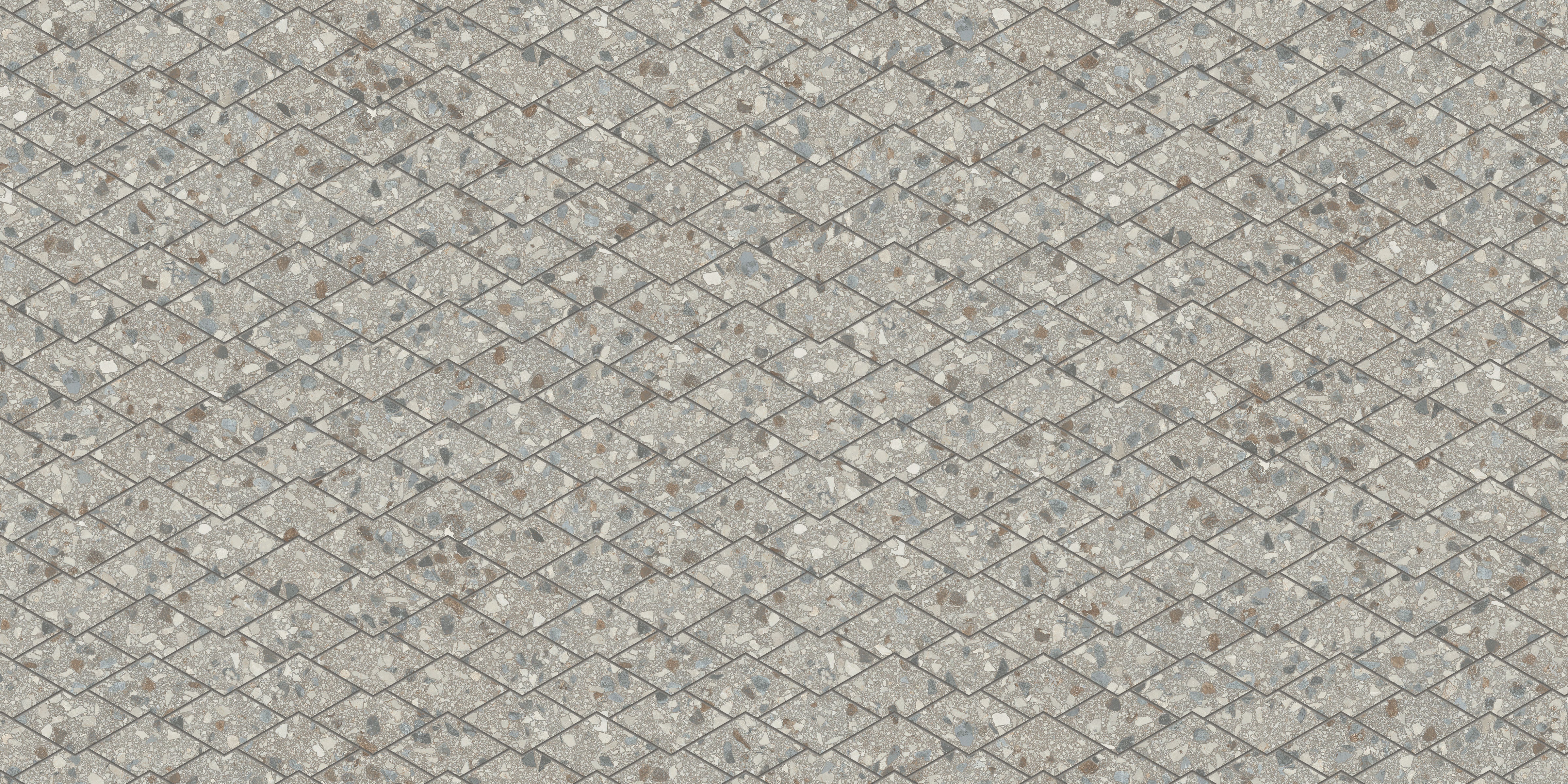 Terrazzo Allure™ 10.5x17 Matte Diamond Deco Porcelain Tile in Stonehenge