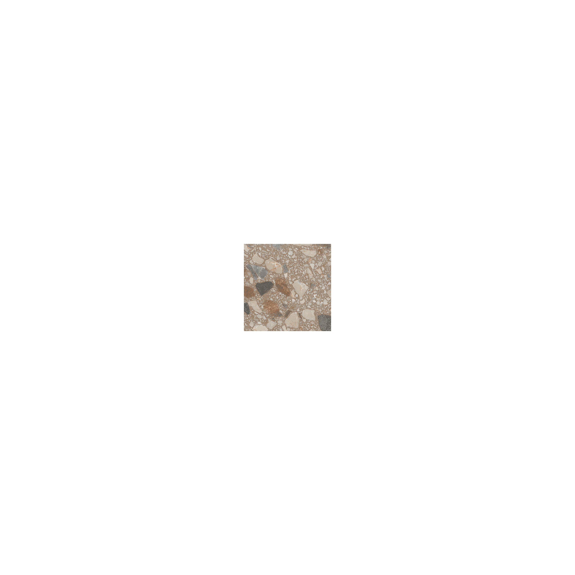 Terrazzo Allure™ 4x4 Matte Porcelain Tile in Tortoise