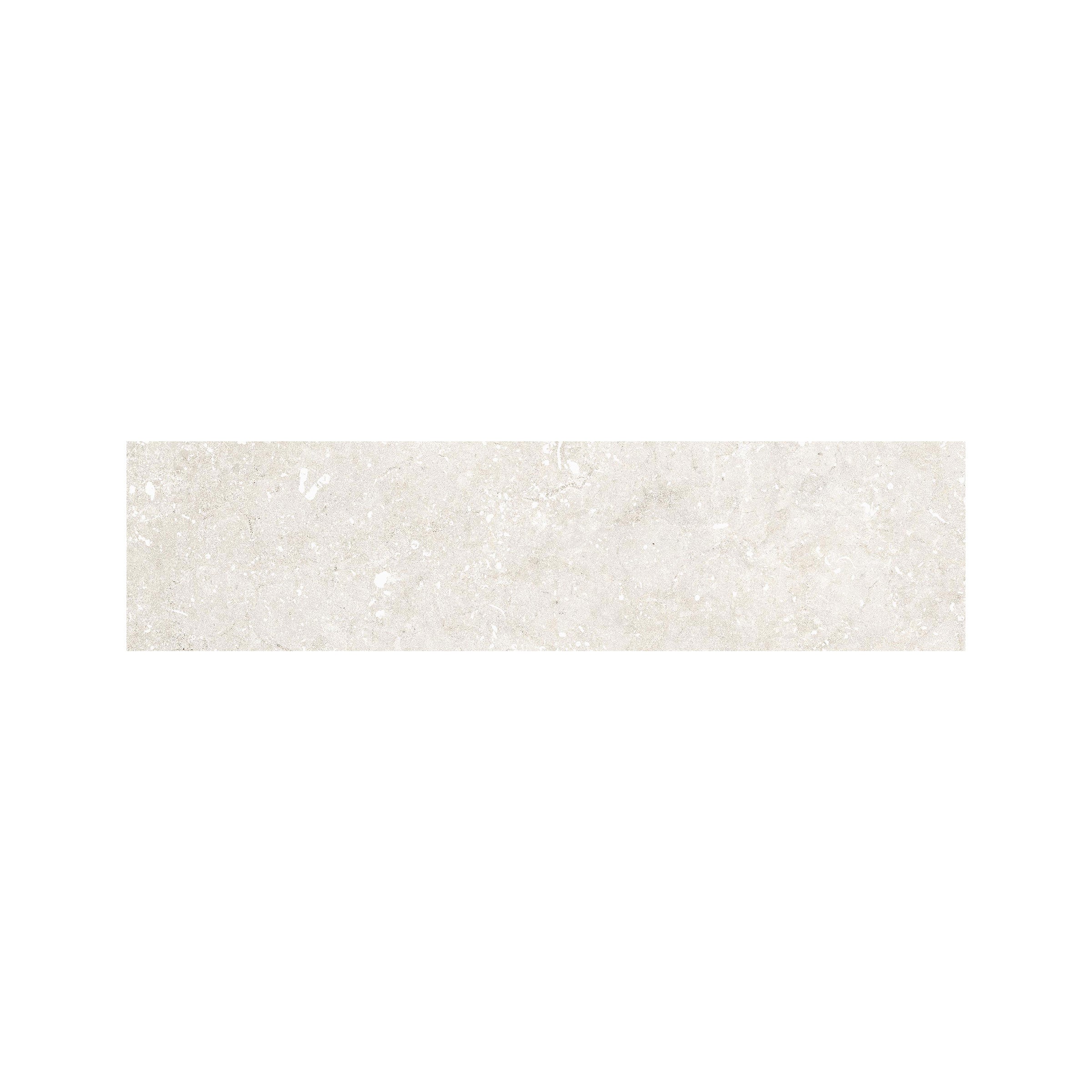 Untamed™ 3x12 Matte Porcelain Bullnose in Tile Wander White