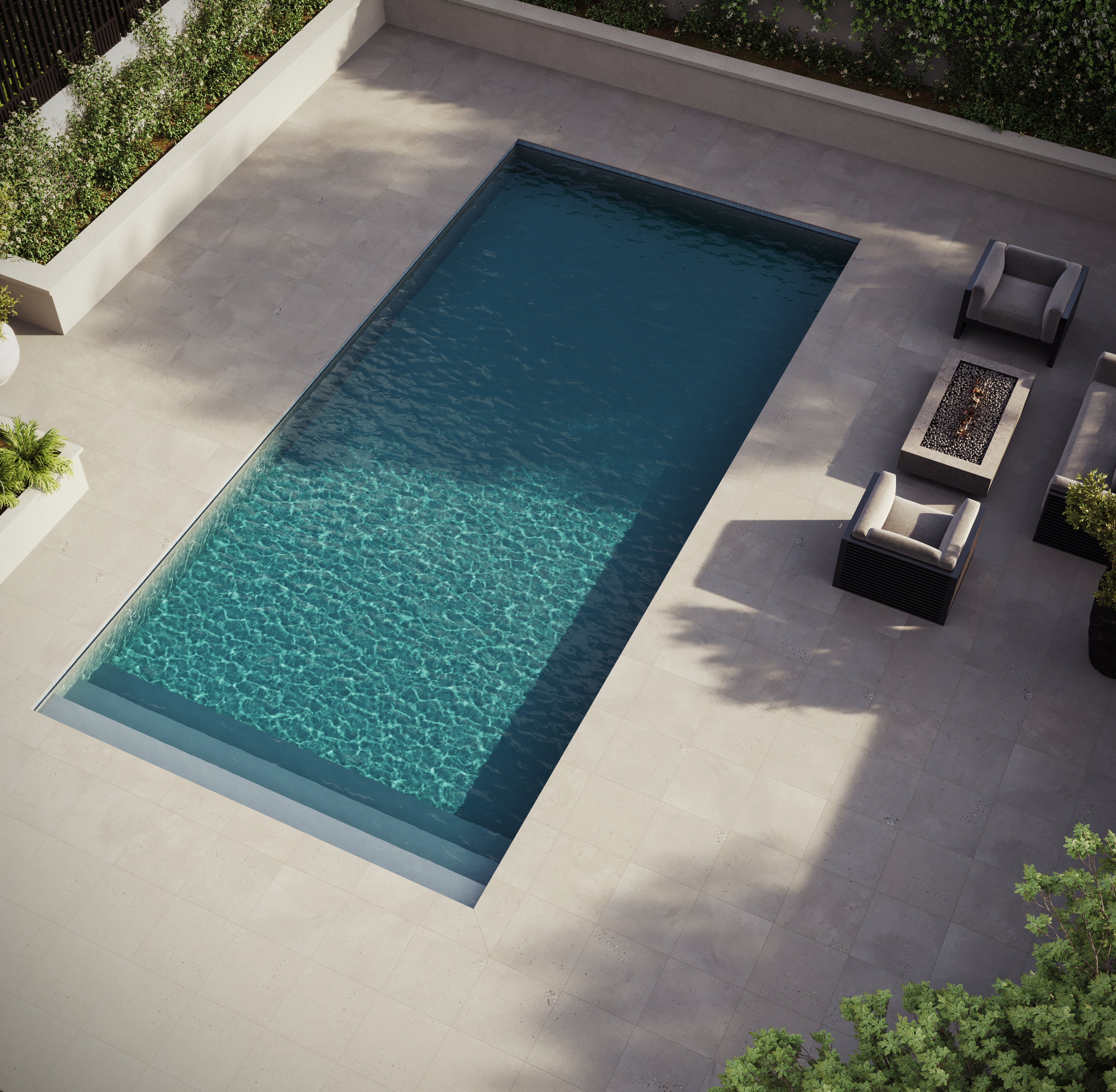 Area 51 24x24 Grip Porcelain 2CM Paver Tile in Clay