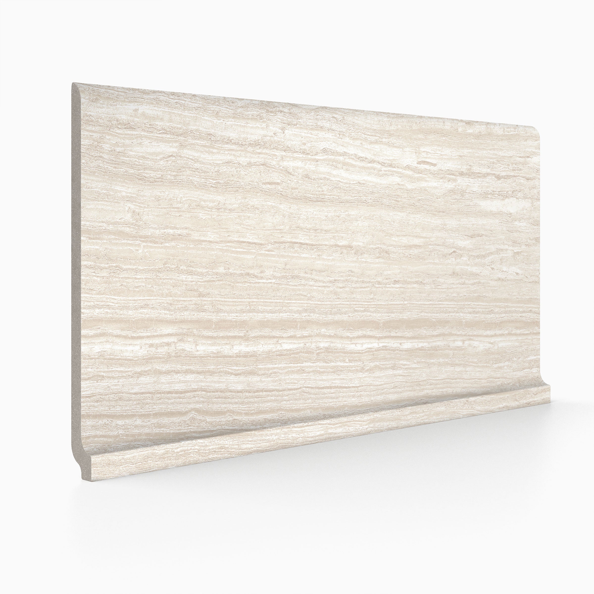 Stratos 6x12 Matte Porcelain Cove Base Tile in Avorio