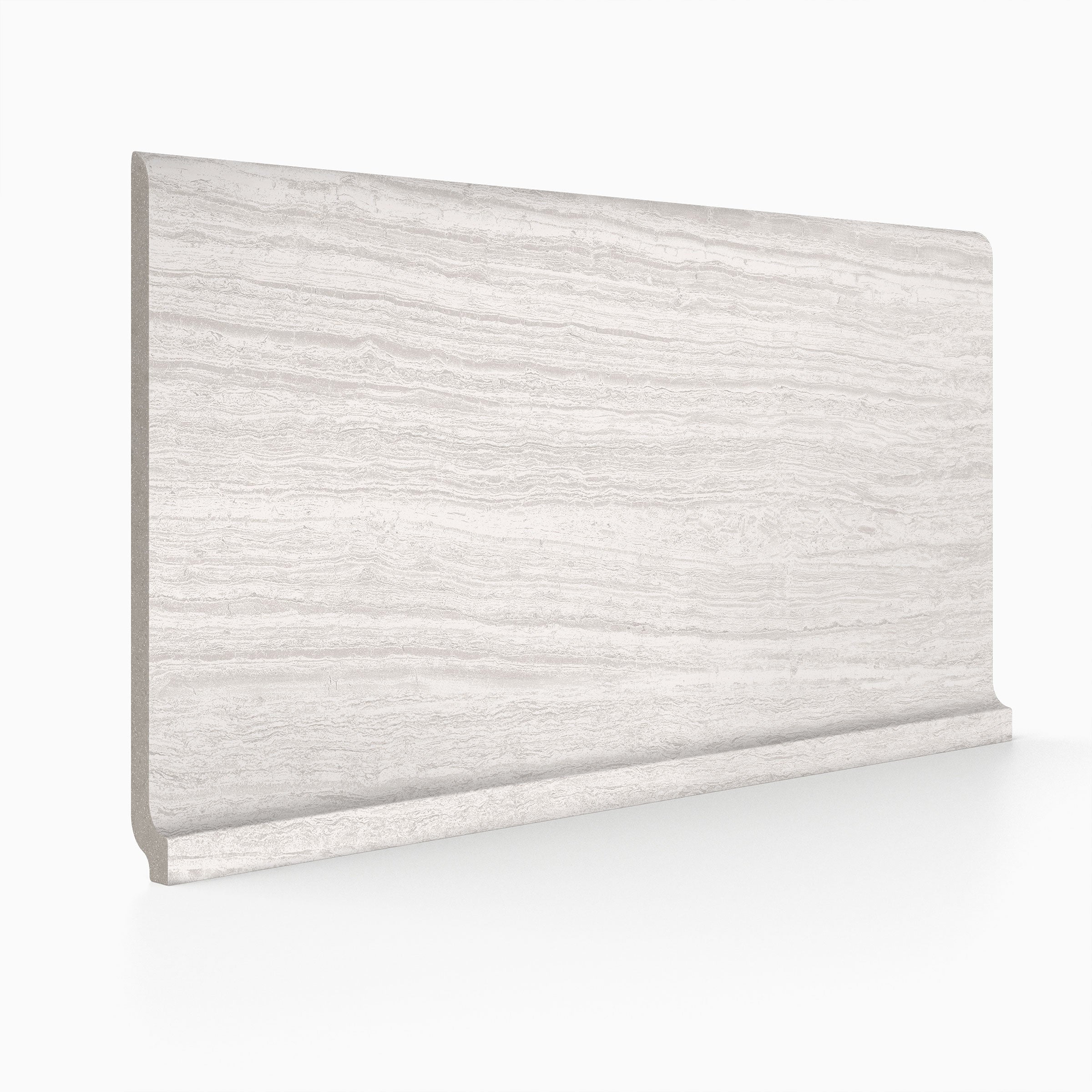 Stratos 6x12 Matte Porcelain Cove Base Tile in Silver